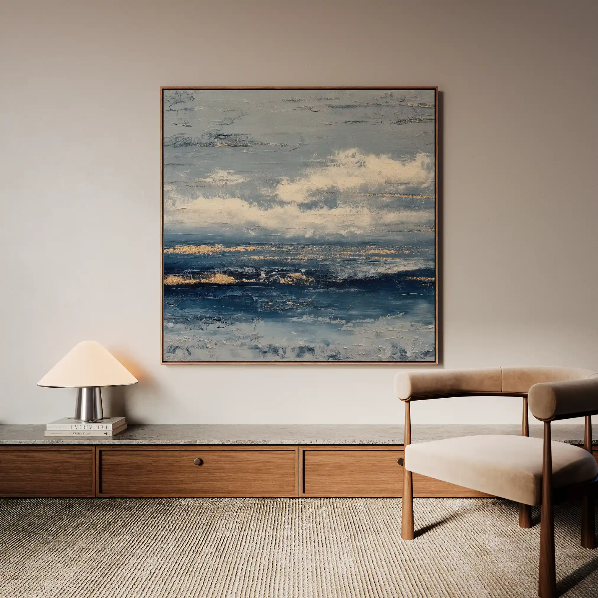 Abstract 999 Canvas Art 60 x 60 cm / Stretched on hidden frame