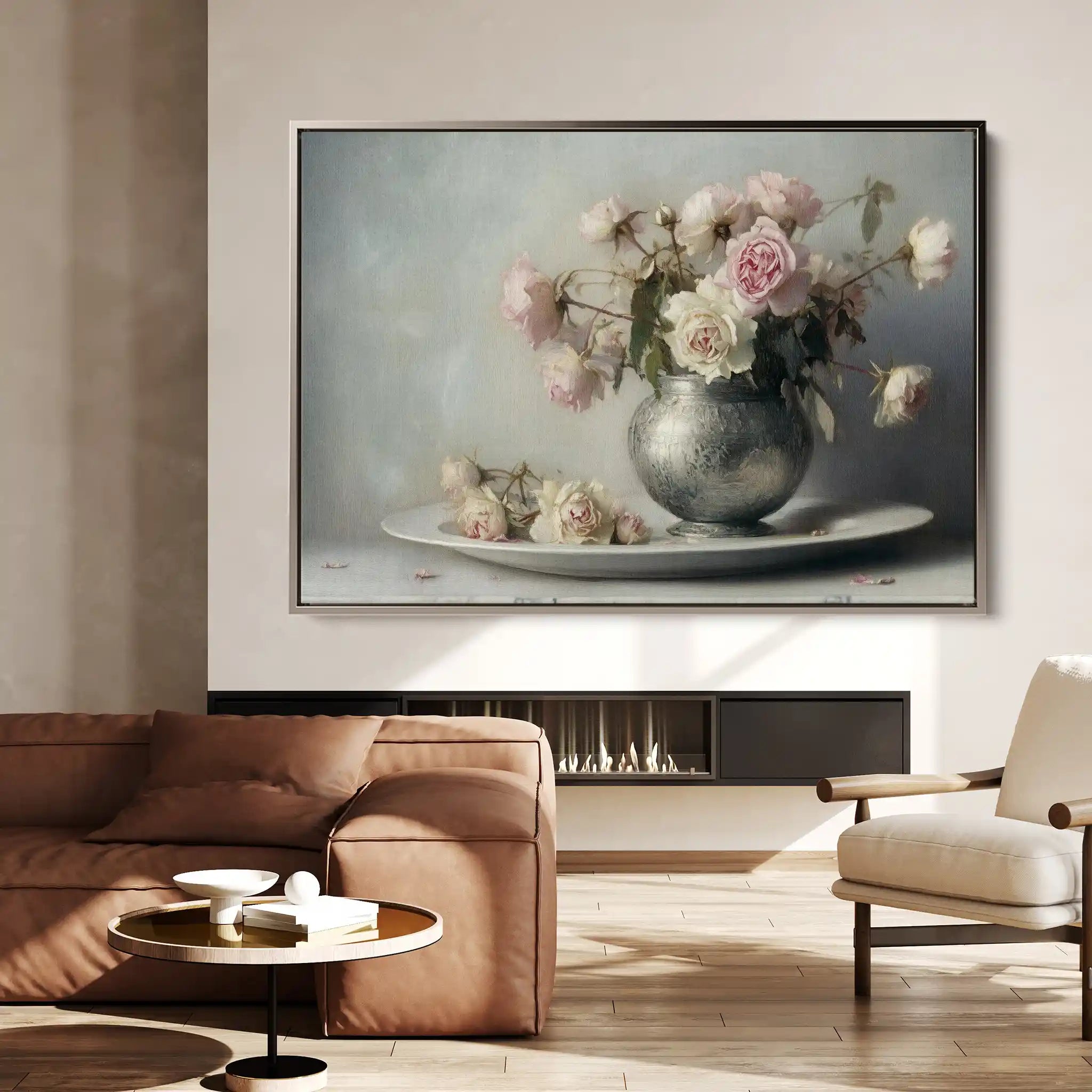 Floral Canvas Wall Art WAD999-F 90 x 60 cm / Stretched on hidden frame