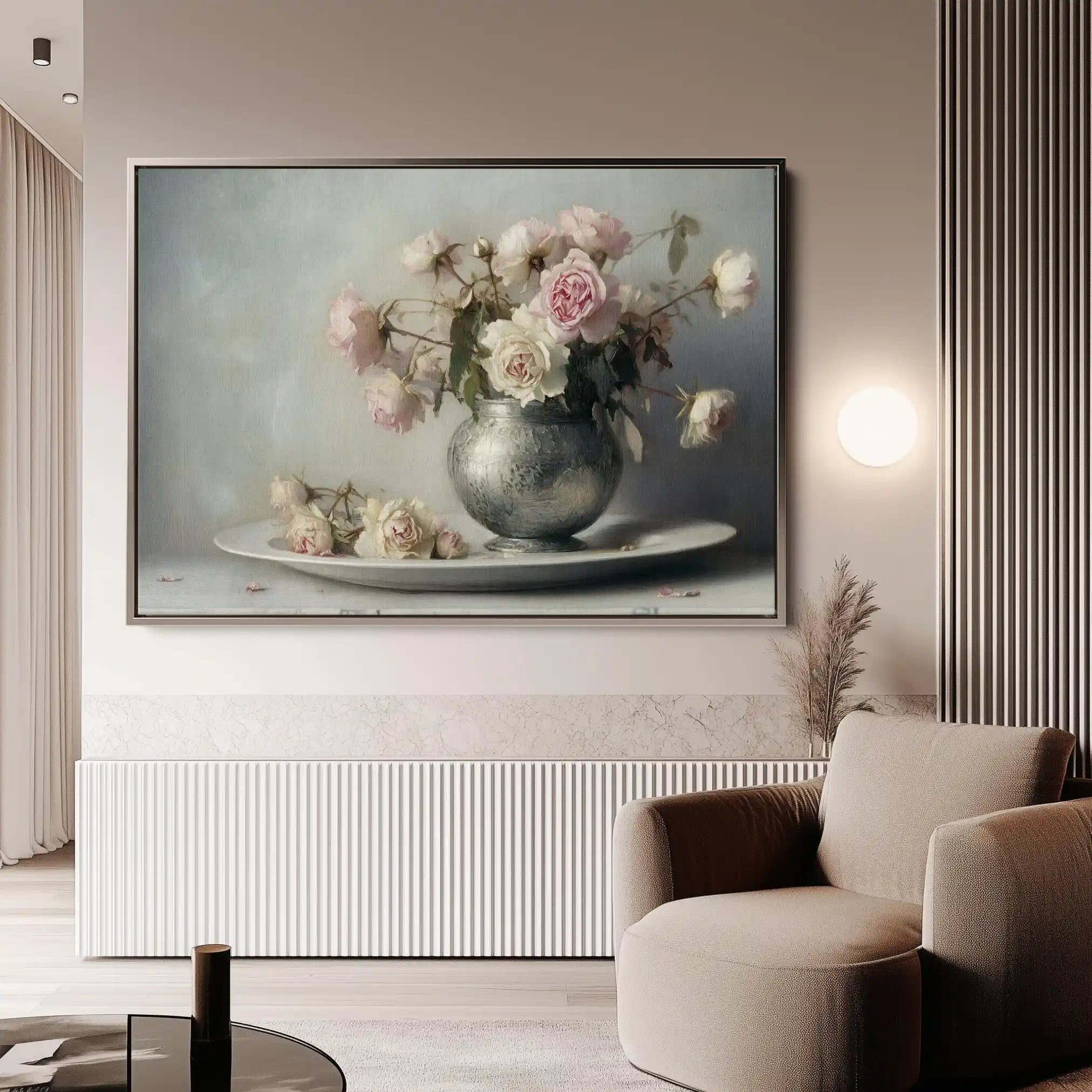 Floral Canvas Wall Art WAD999-F 90 x 60 cm / Stretched on hidden frame