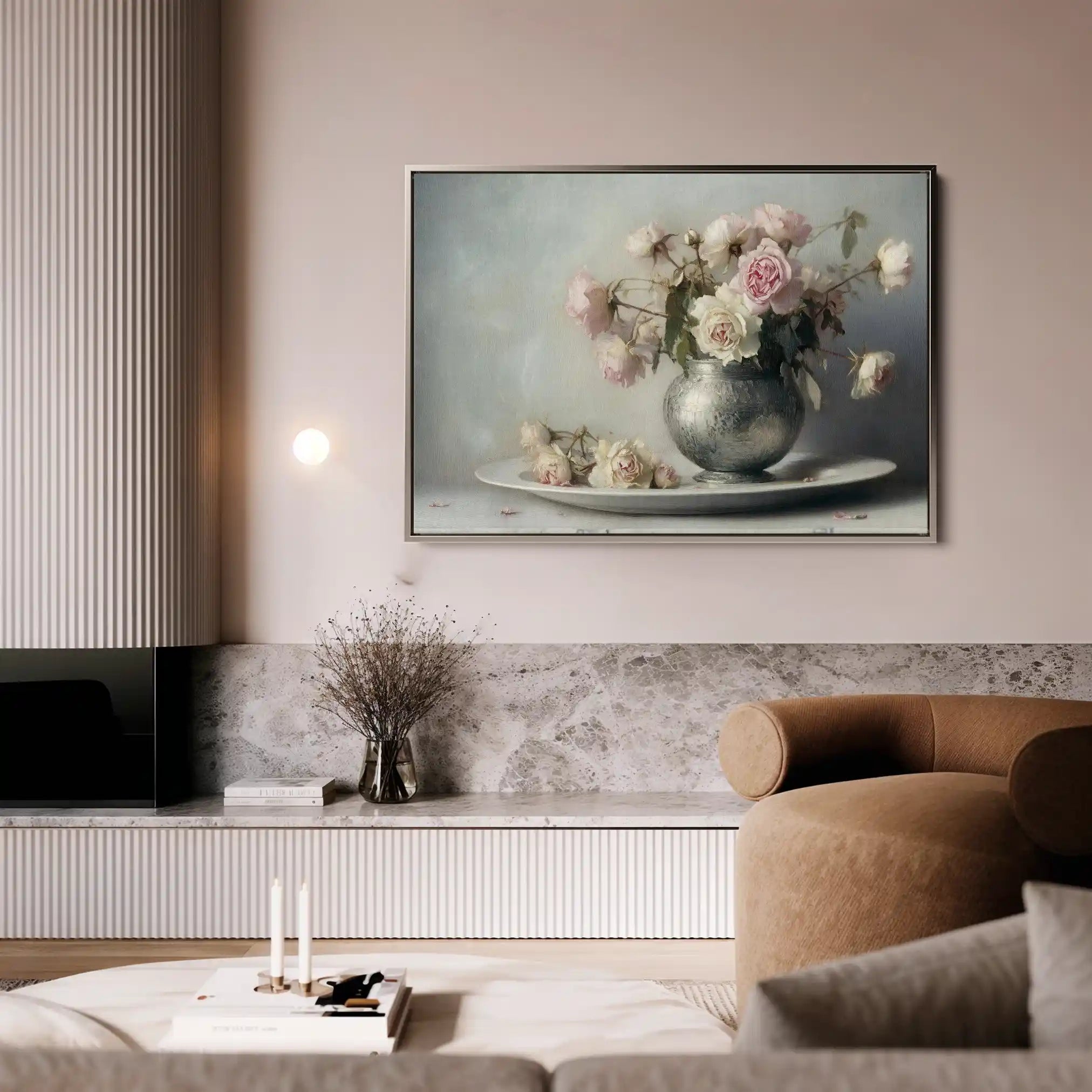 Floral Canvas Wall Art WAD999-F 90 x 60 cm / Stretched on hidden frame