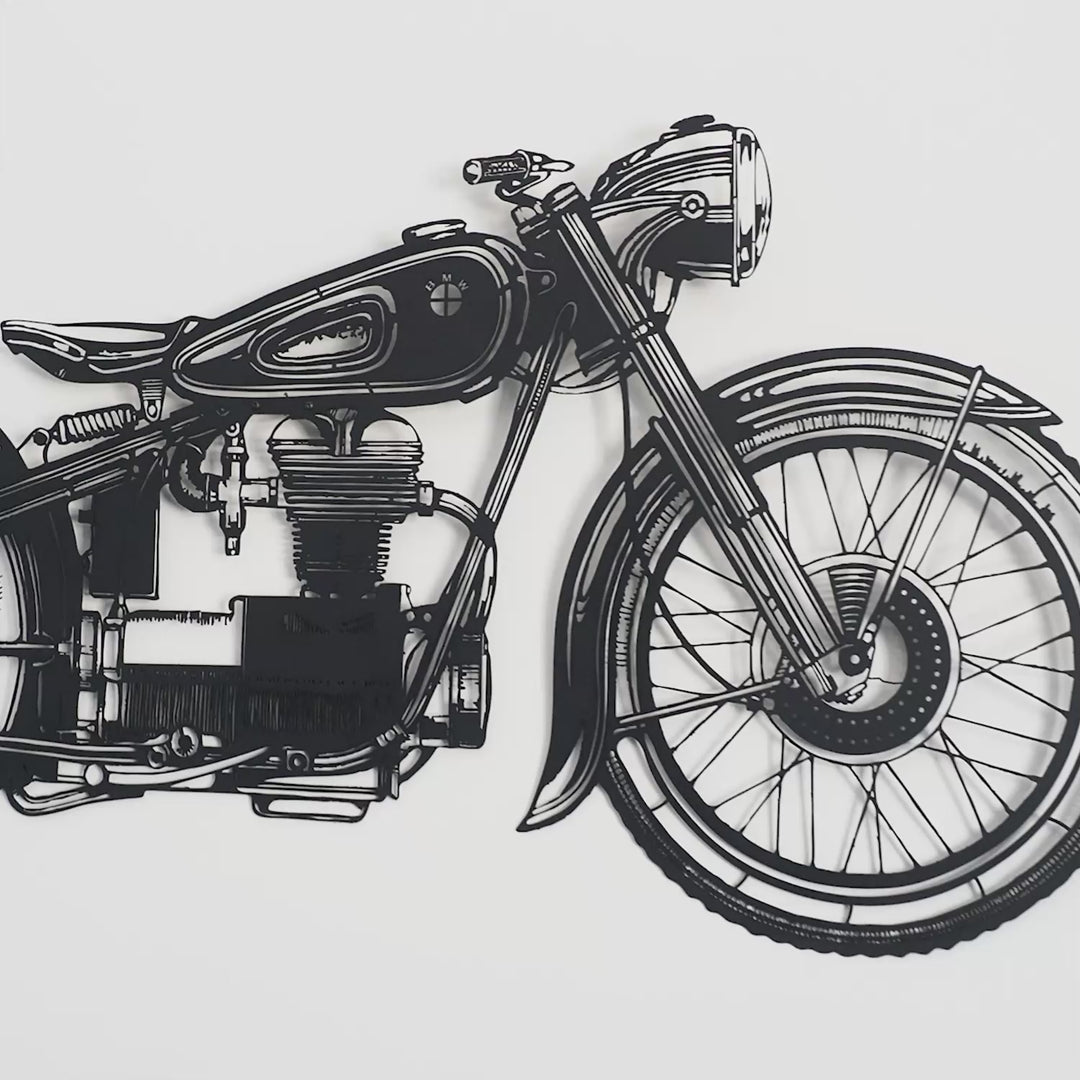 Cafe Racer Metal Wall Art