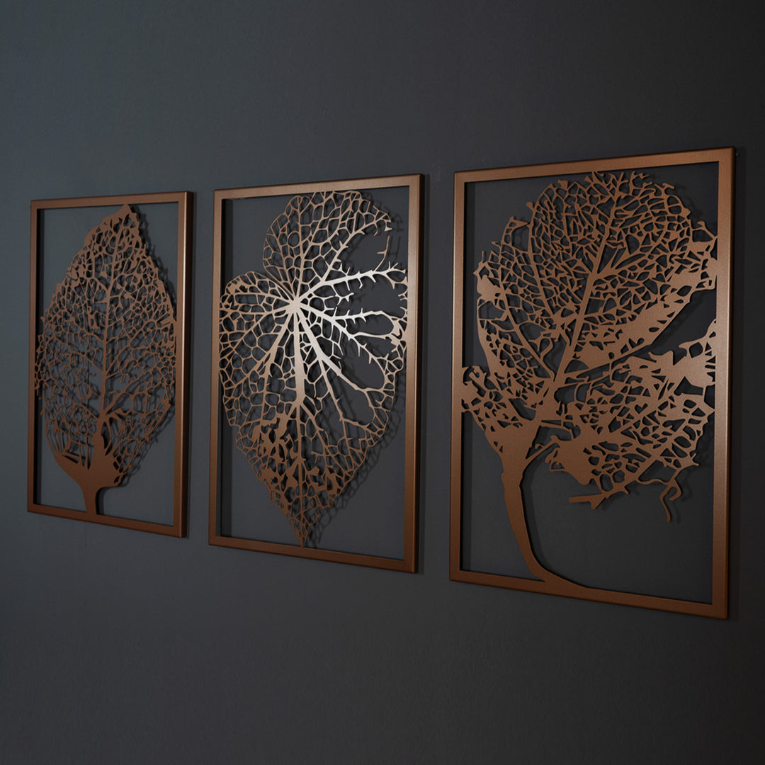 Set of Autumn 3 Metal Wall Art 2