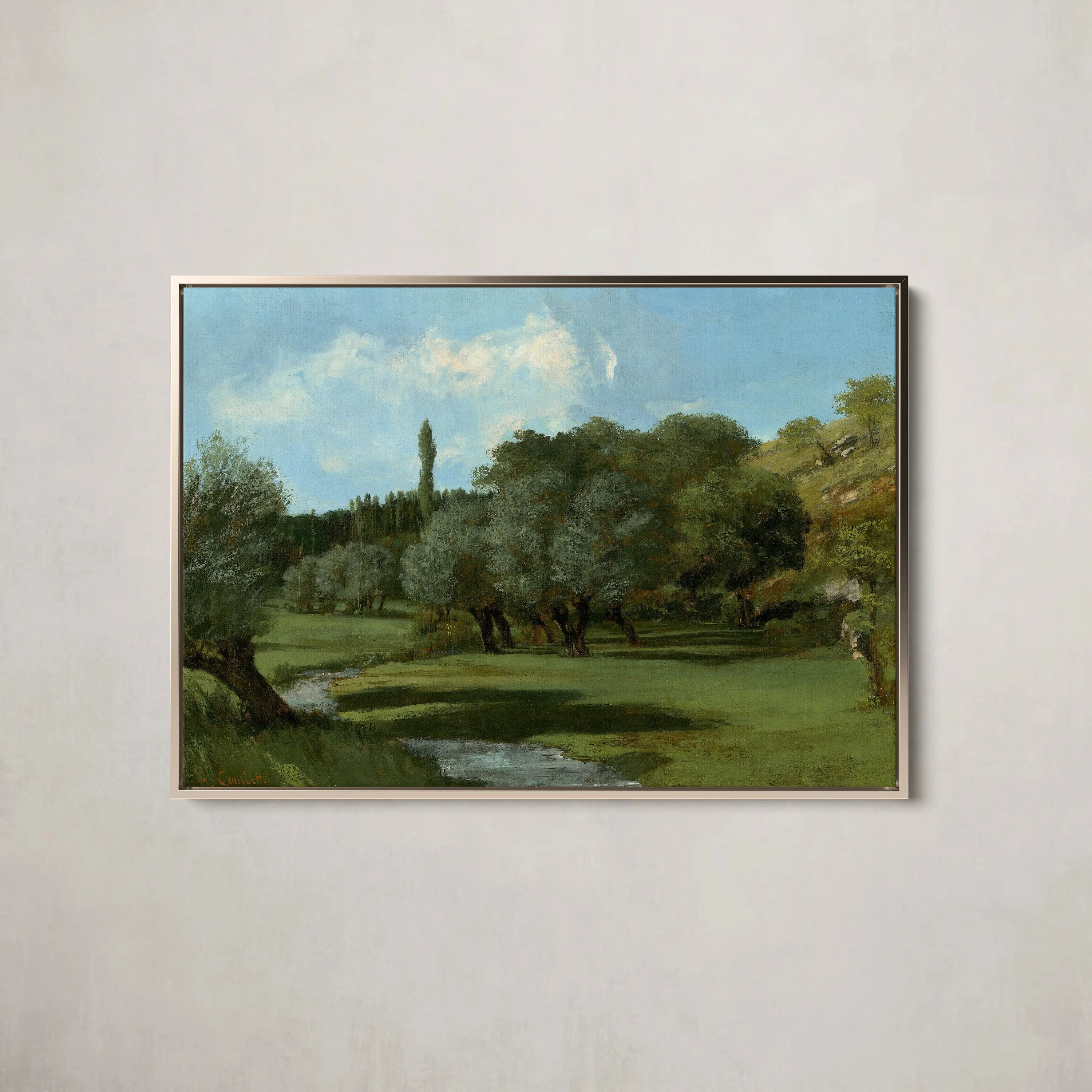La Bretonnerie in the Department of Indre (1856) by Gustave Courbet