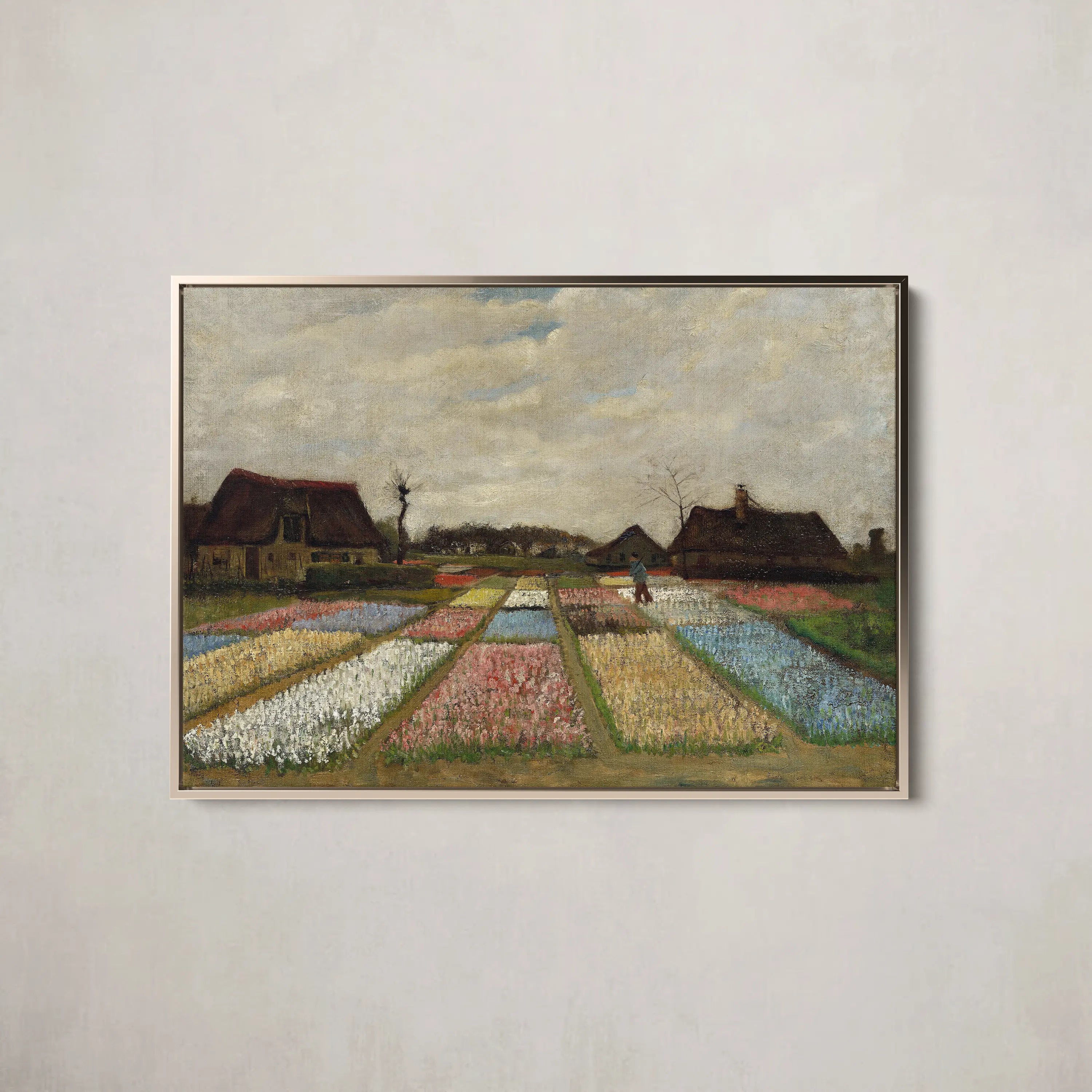 Flower Beds in Holland (c. 1883) Vincent van Gogh