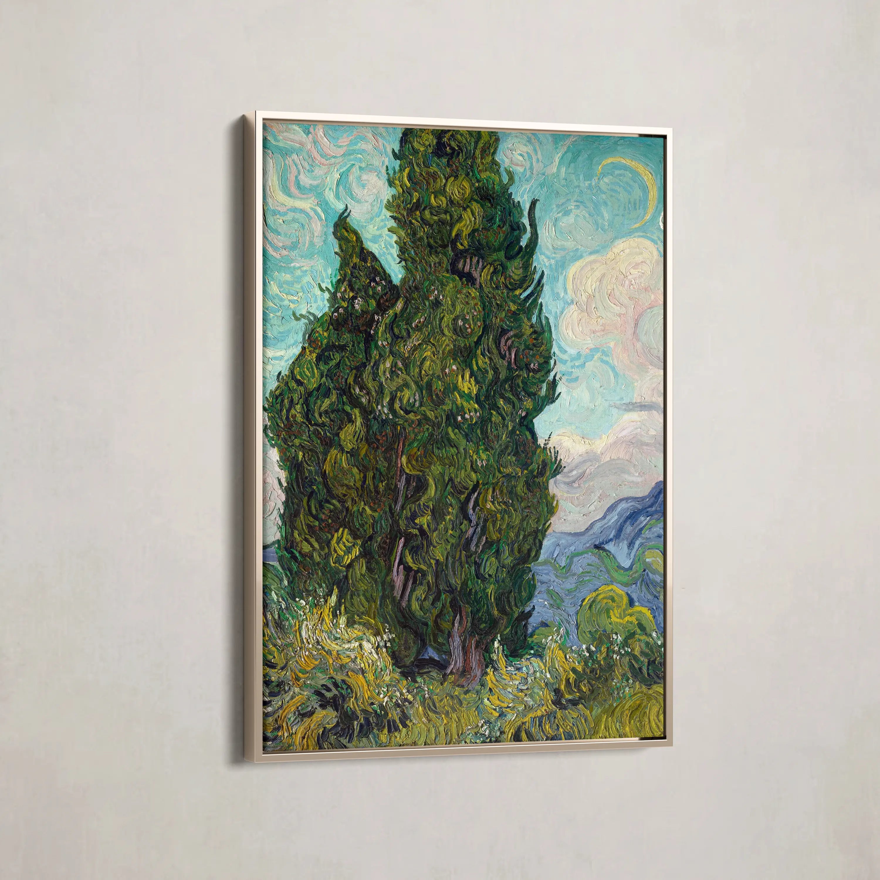Cypresses (1889) by Vincent van Gogh