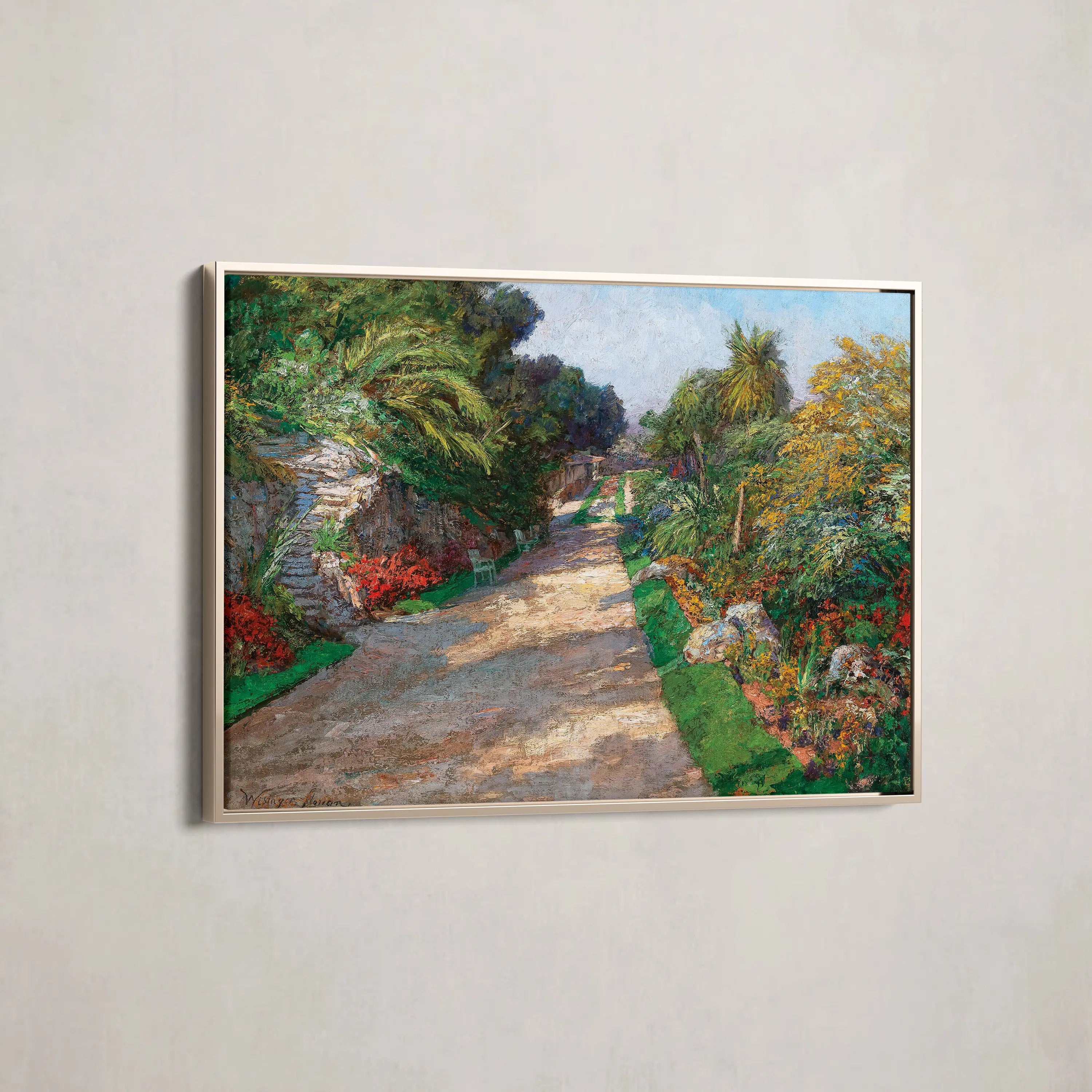A Gardenpath Of The Riviera Palace Hotels Bei Monte Carlo (1906)