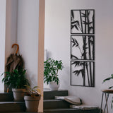 Bamboo 3 Set Metal Wall Art