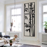 Bamboo 3 Set Metal Wall Art