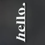 Hello Metal Wall Art