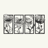Blossom Flowers Metal Wall Art