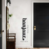 Bonjour Metal Wall Art