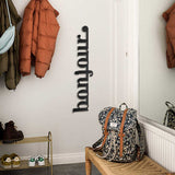 Bonjour Metal Wall Art