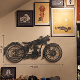 Cafe Racer Metal Wall Art