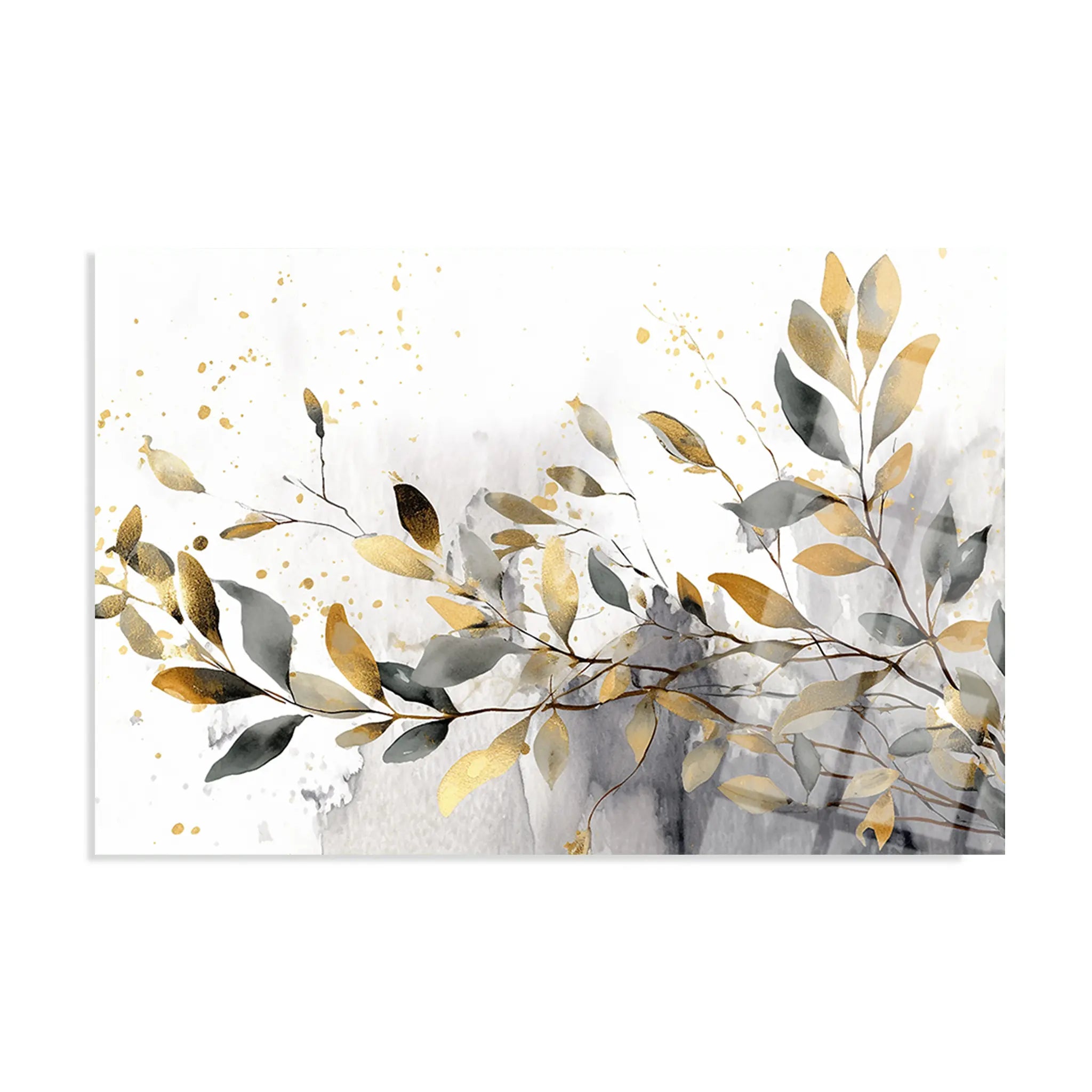 Floral Glass Wall Art GAD001-F 90 x 60 cm