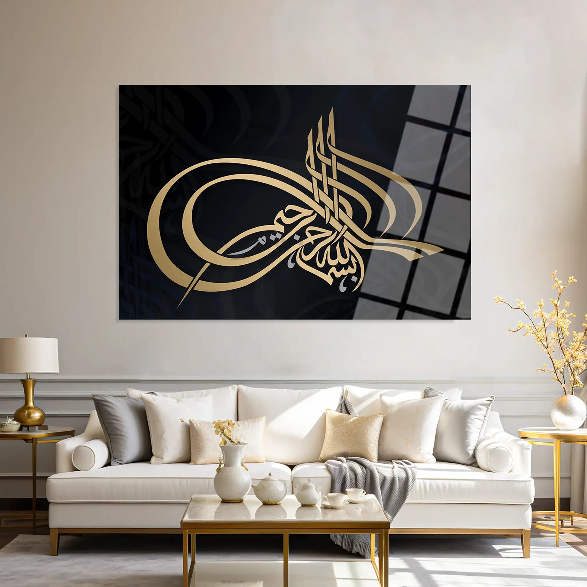 Islamic Glass Wall Art GAD001-IS 90 x 60 cm