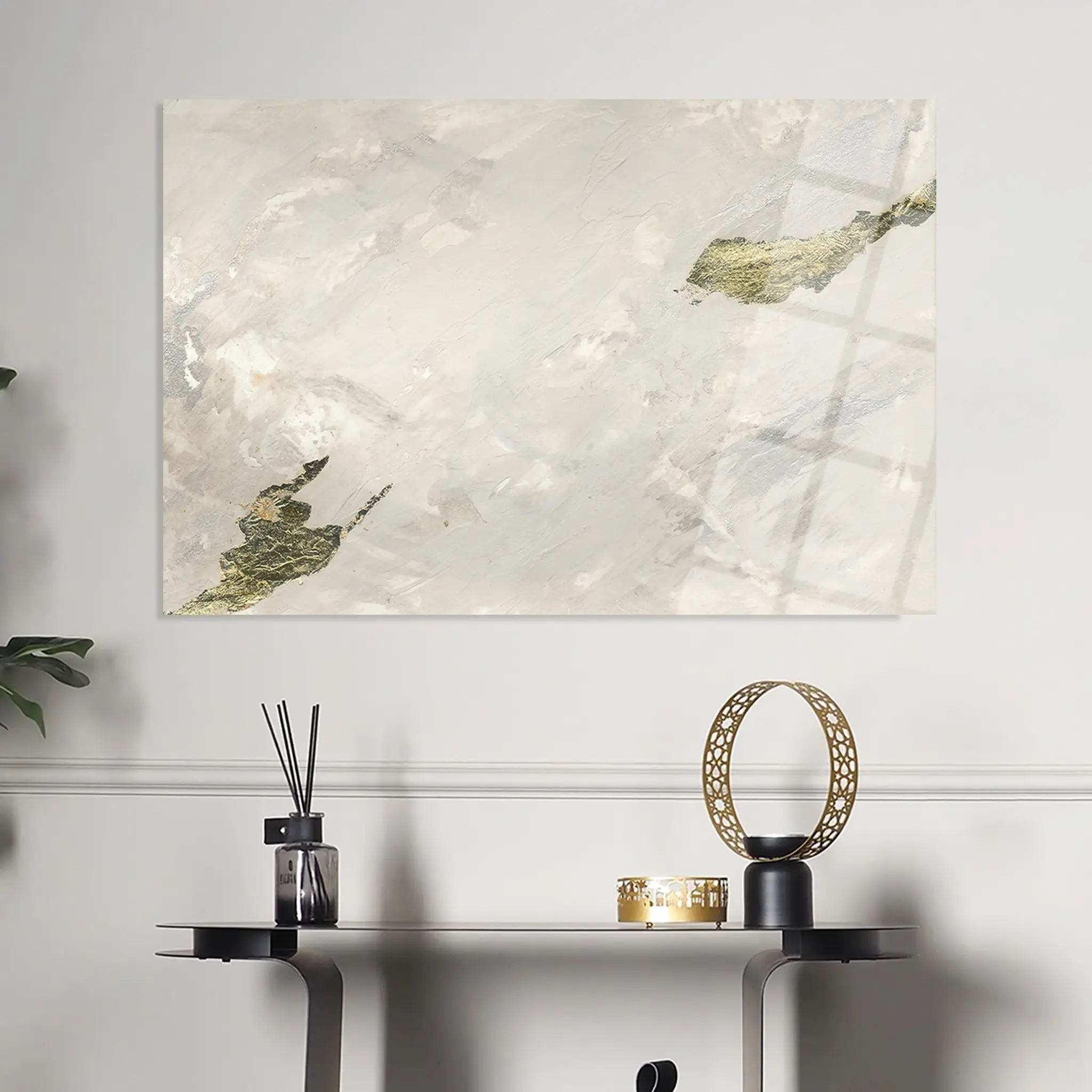 Abstract Glass Wall Art GAD002-A 90 x 60 cm