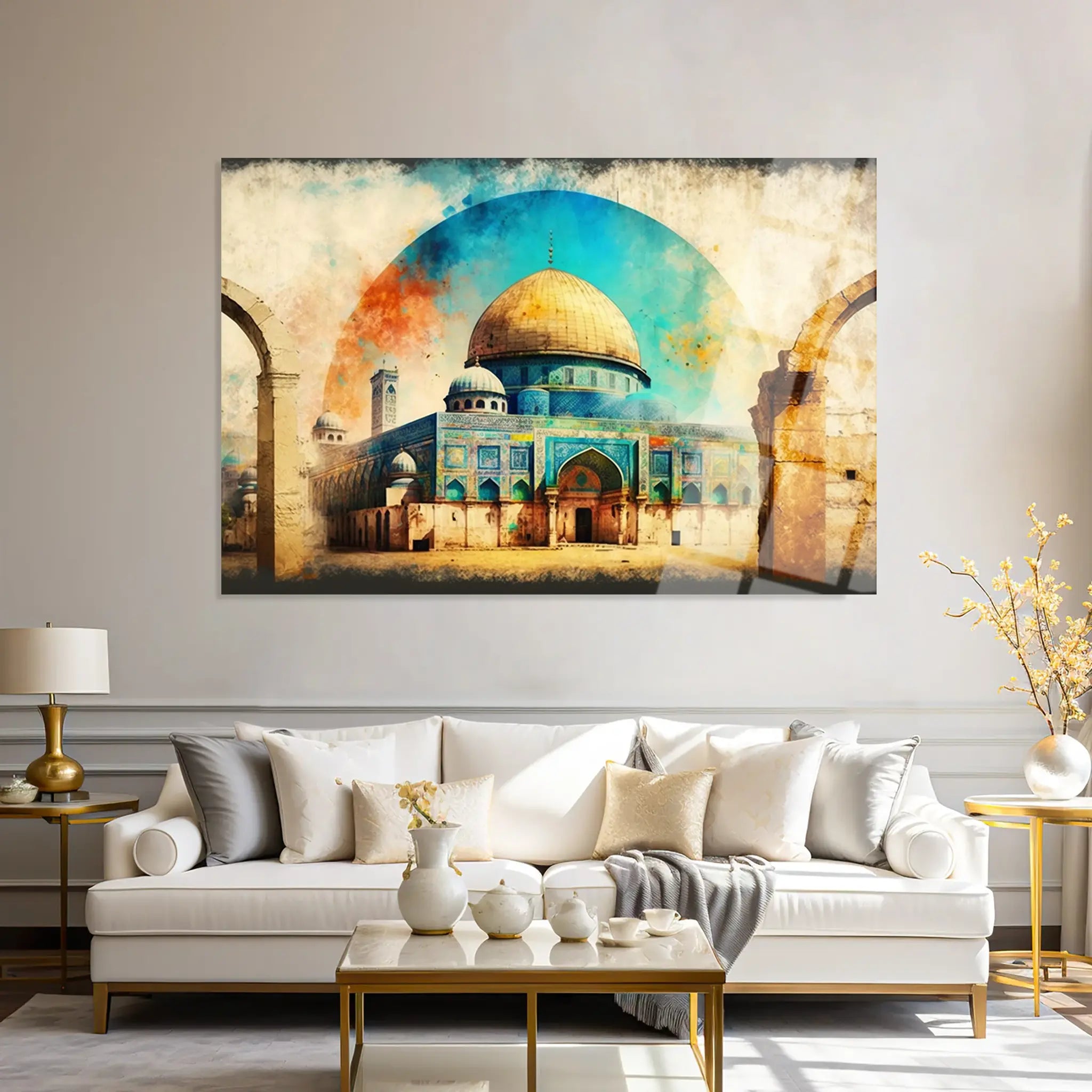 Palestine Glass Wall Art GAD002-PL 90 x 60 cm