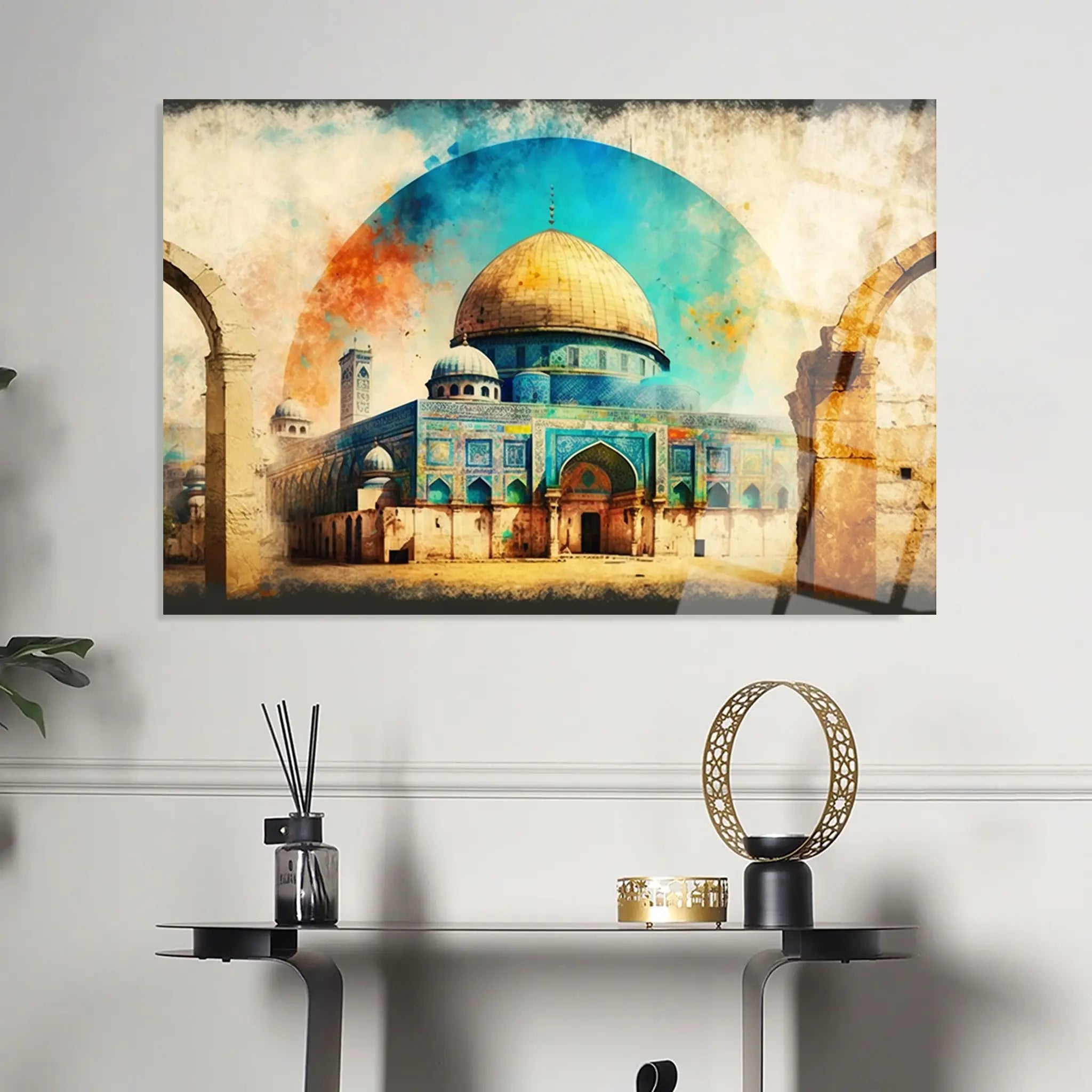 Palestine Glass Wall Art GAD002-PL 90 x 60 cm