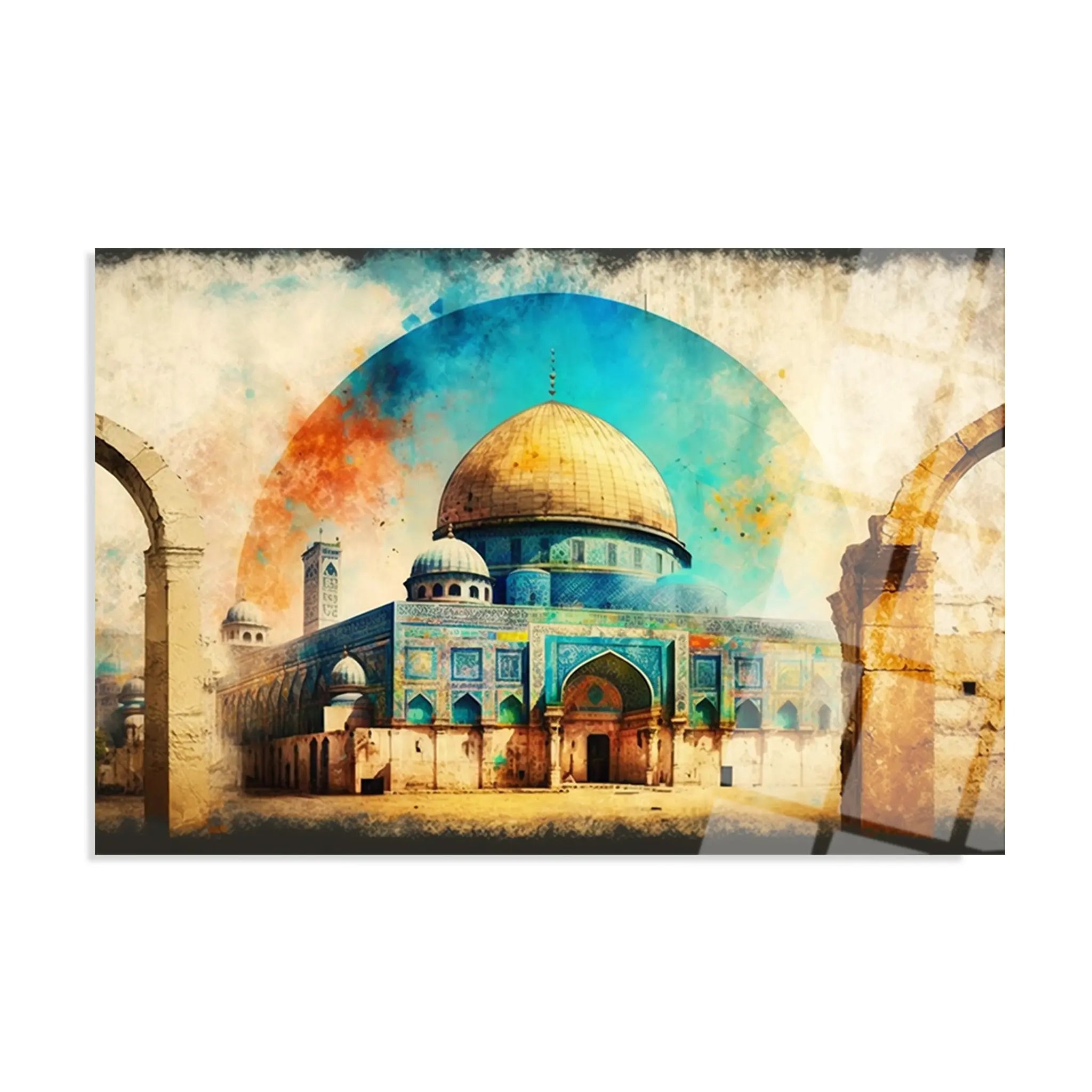 Palestine Glass Wall Art GAD002-PL 90 x 60 cm