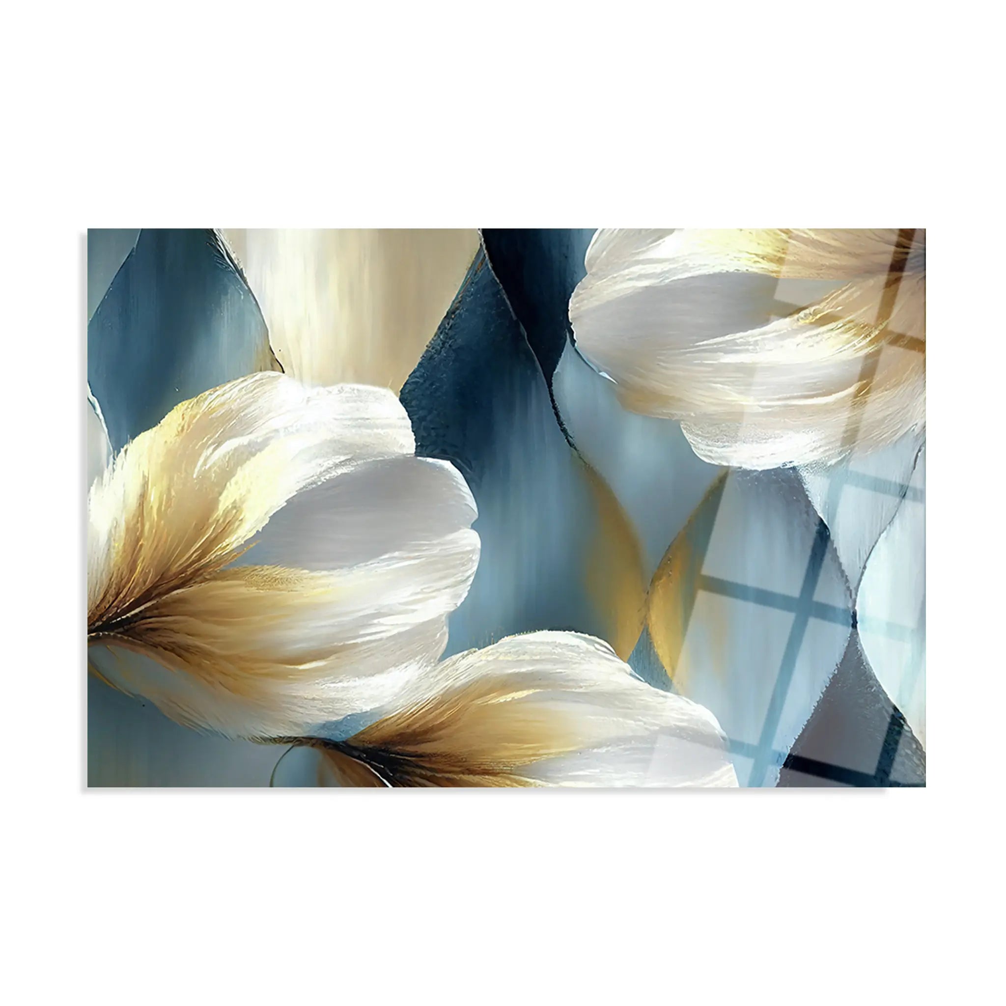 Floral Glass Wall Art GAD004-F 90 x 60 cm