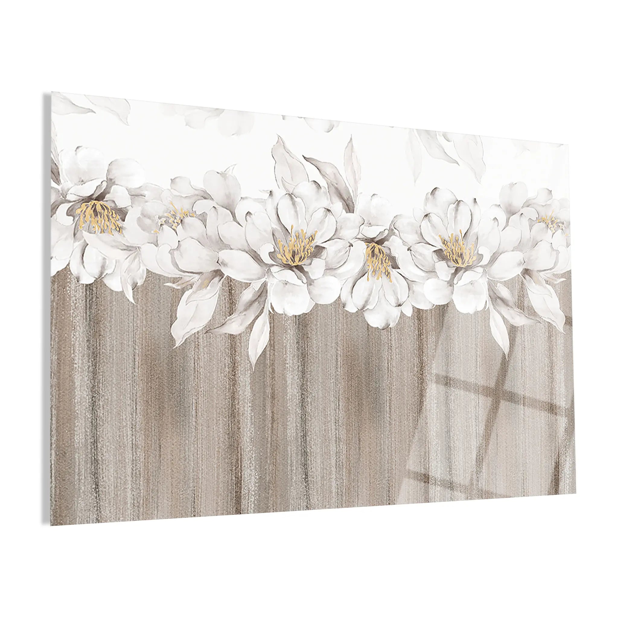 Floral Glass Wall Art GAD006-F 90 x 60 cm