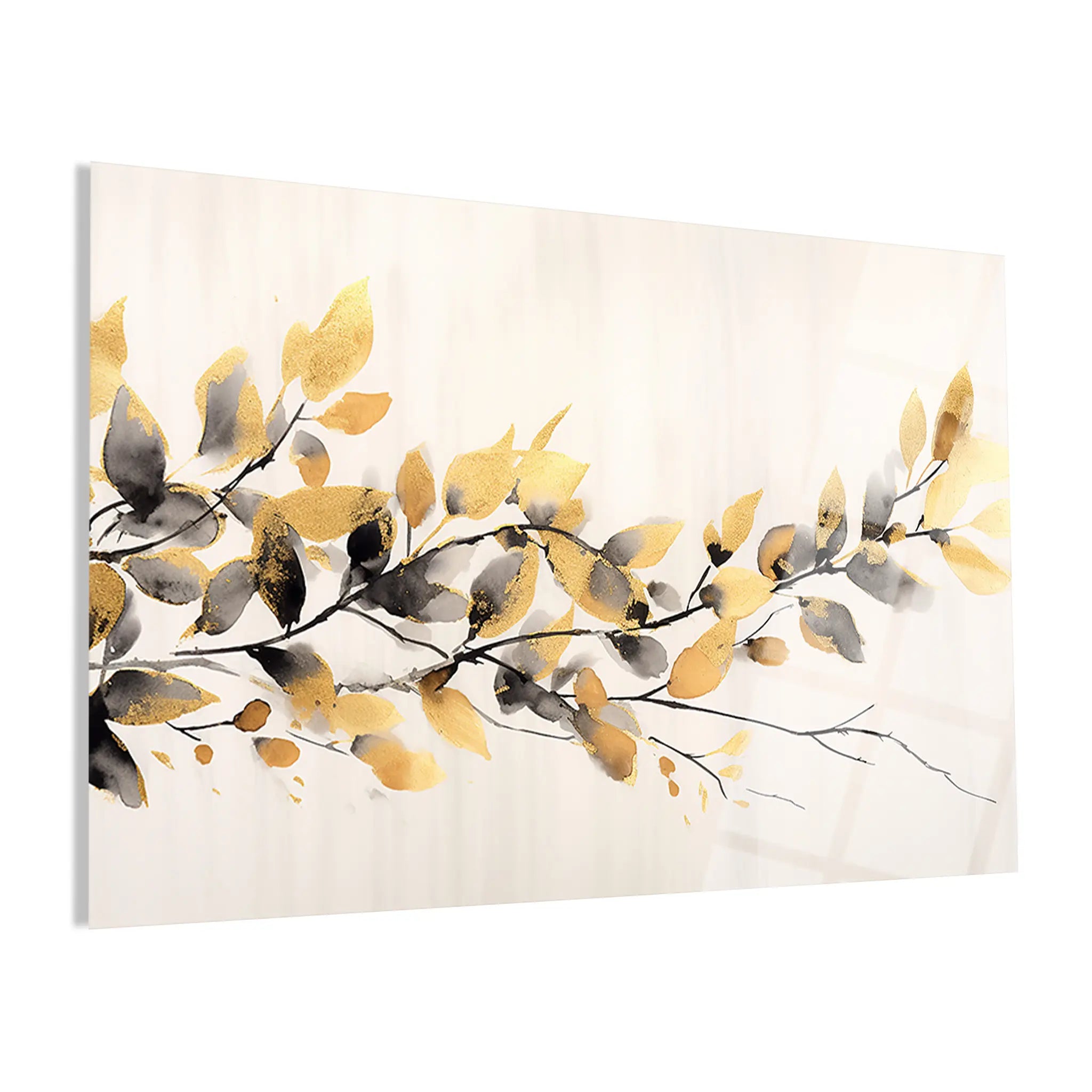 Floral Glass Wall Art GAD008-F 90 x 60 cm