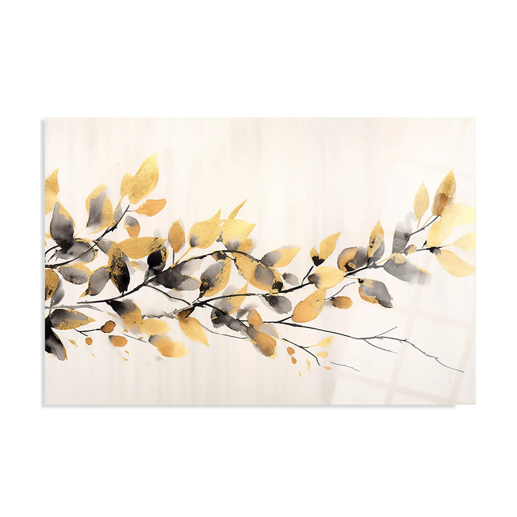 Floral Glass Wall Art GAD008-F 90 x 60 cm