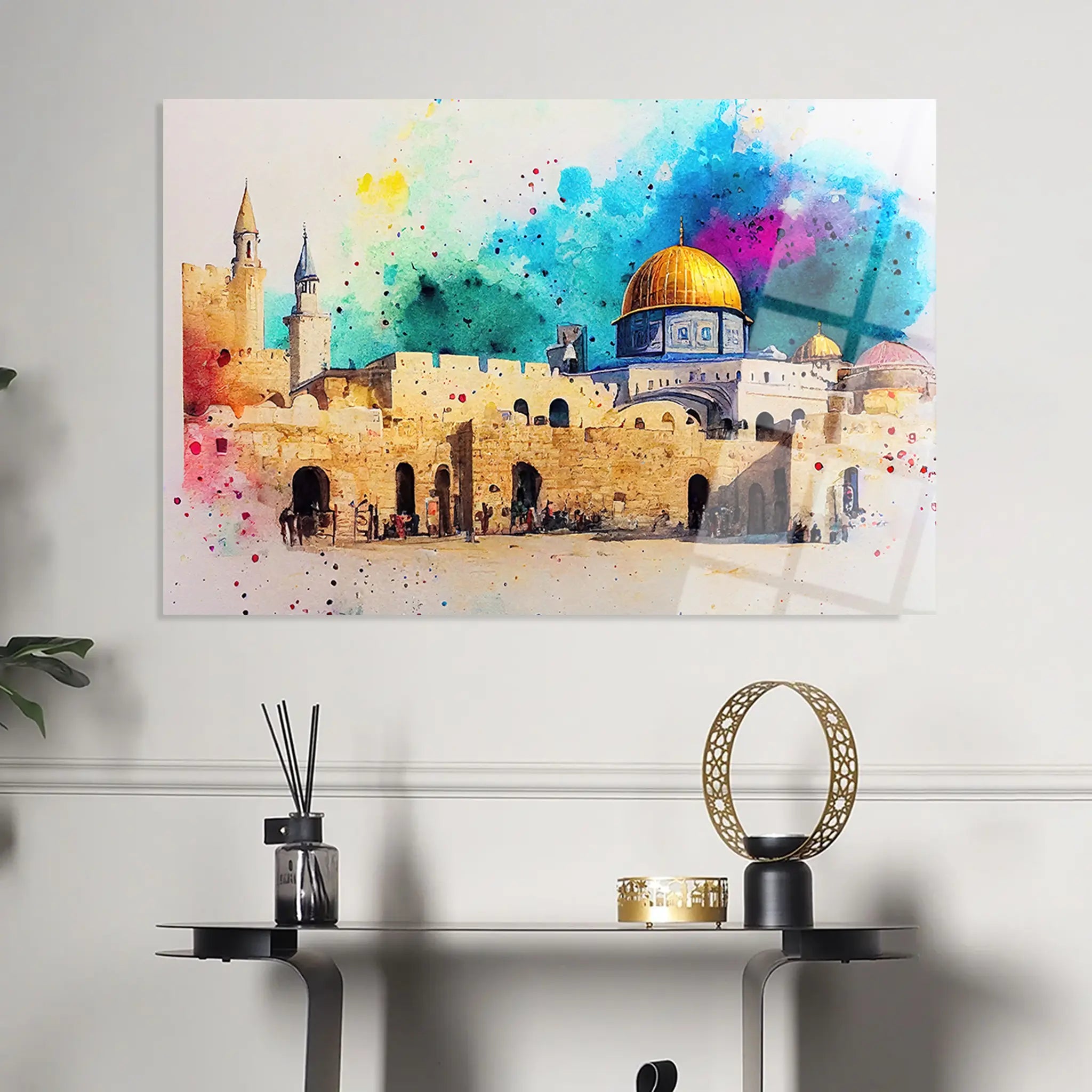 Palestine Glass Wall Art GAD009-PL 90 x 60 cm