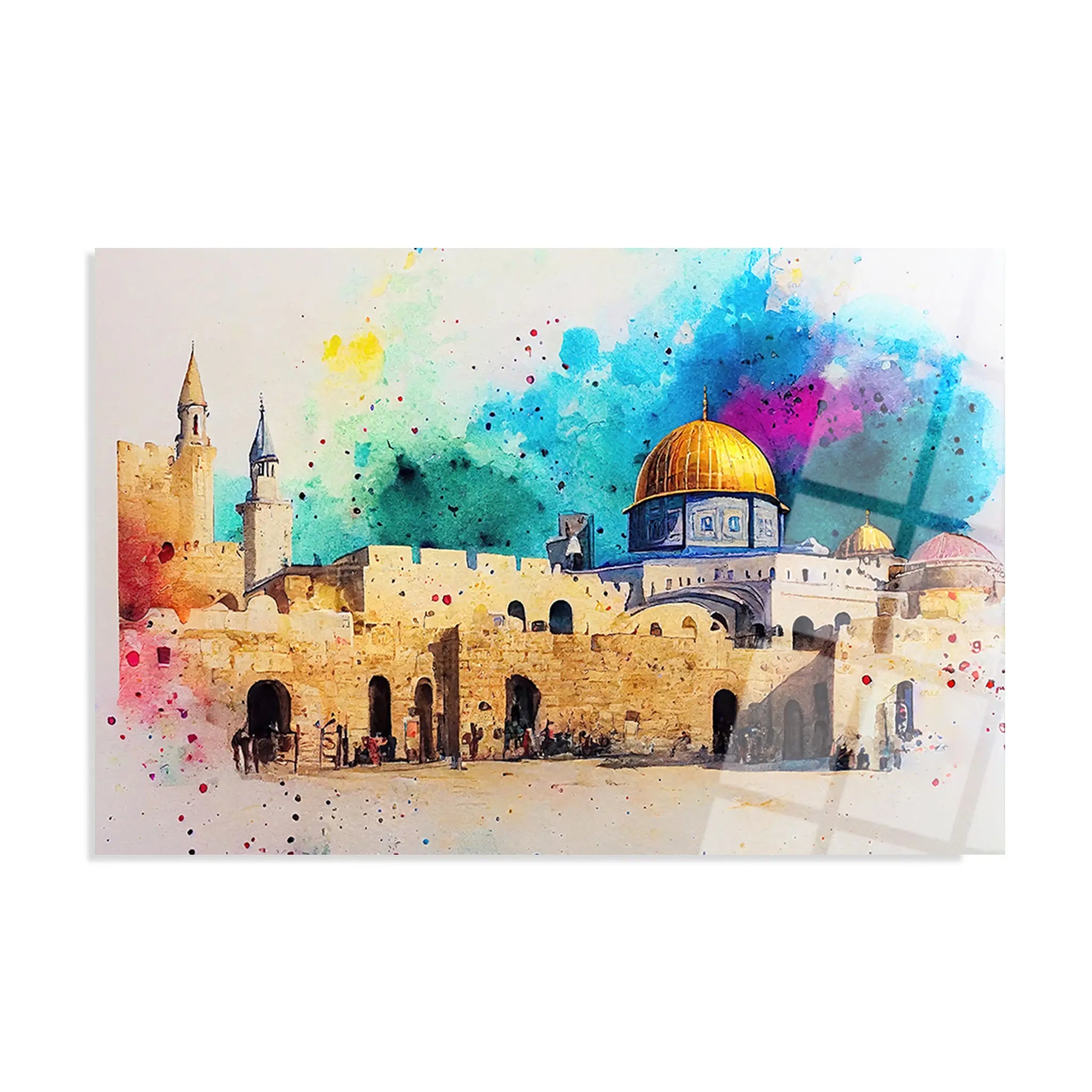 Palestine Glass Wall Art GAD009-PL 90 x 60 cm