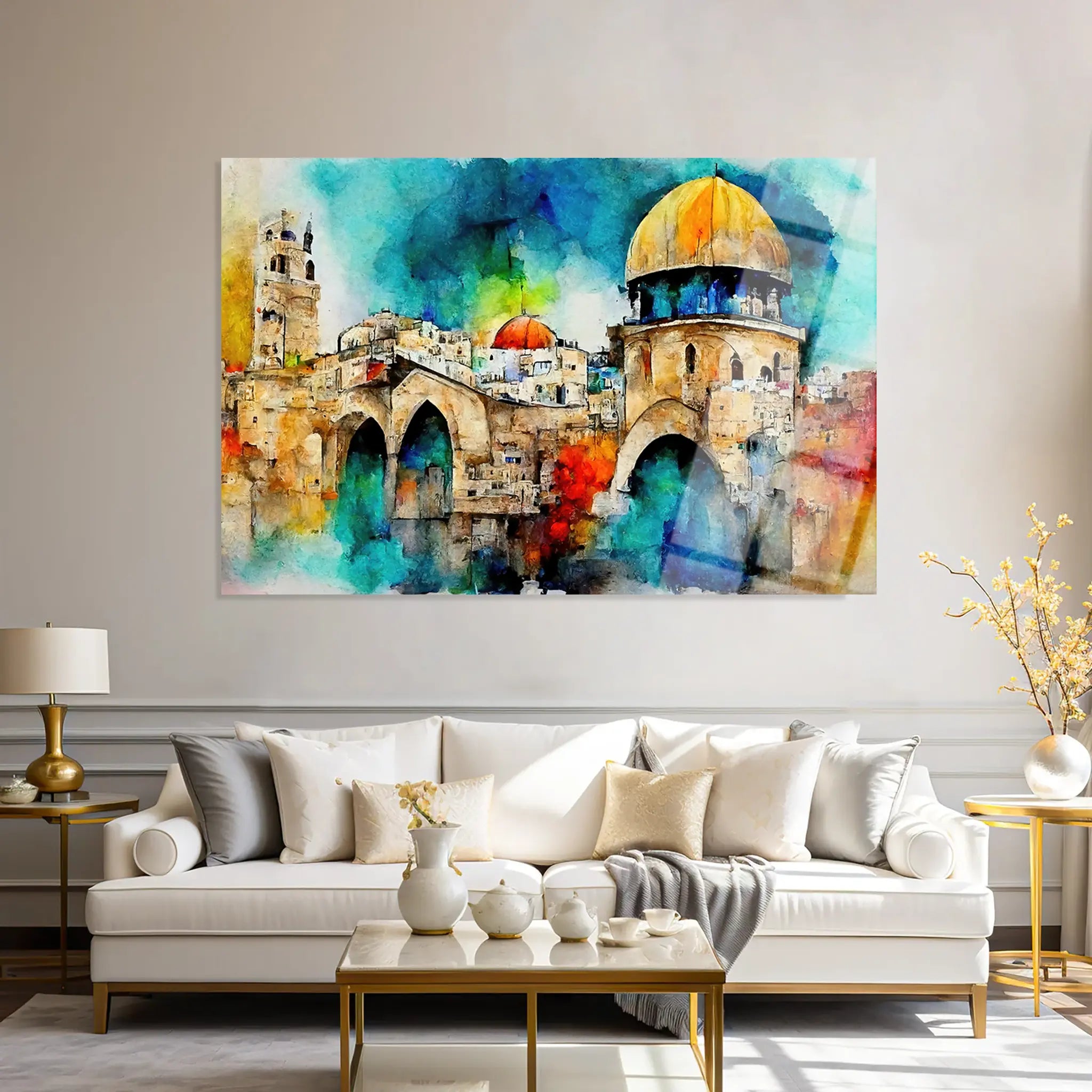 Palestine Glass Wall Art GAD010-PL 90 x 60 cm