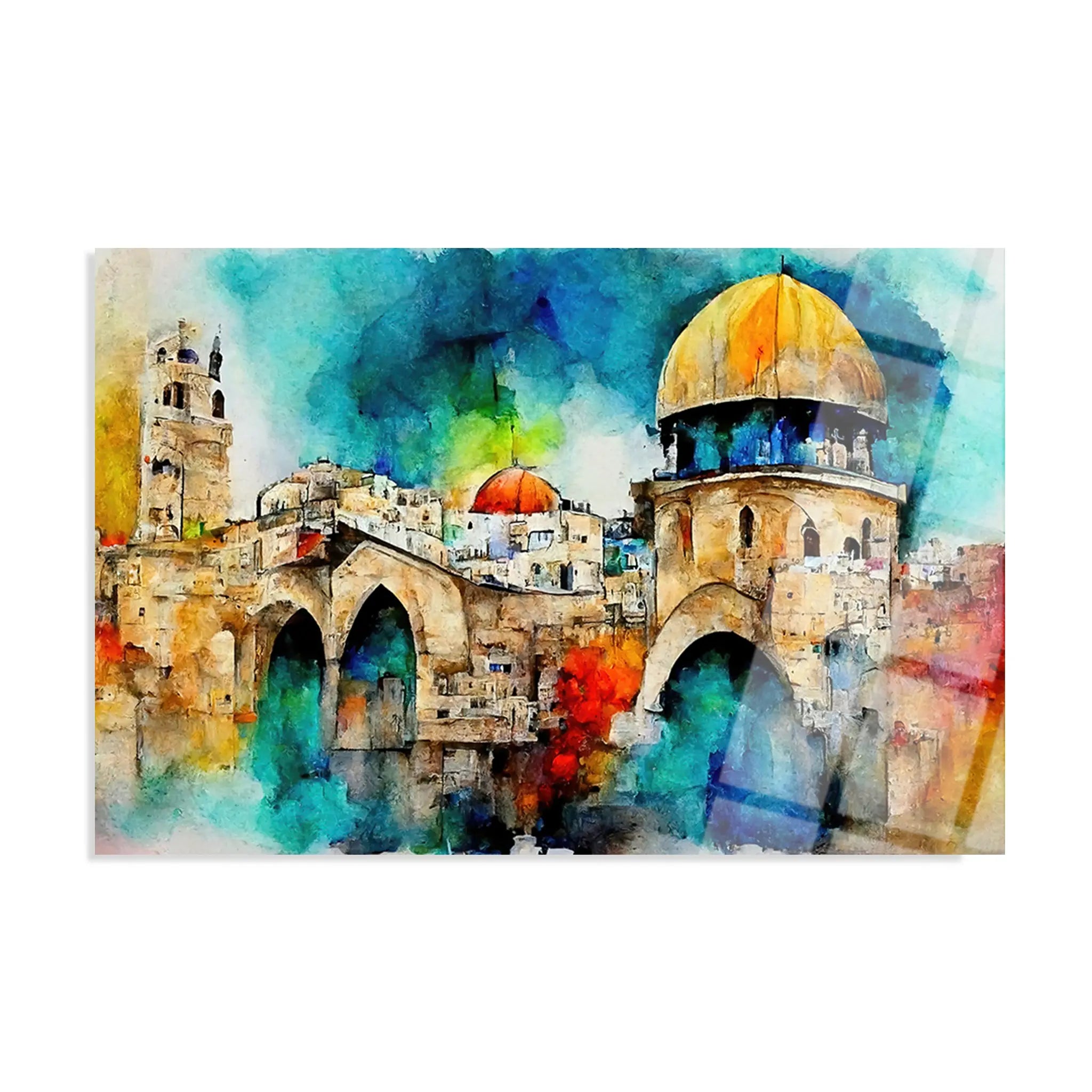 Palestine Glass Wall Art GAD010-PL 90 x 60 cm