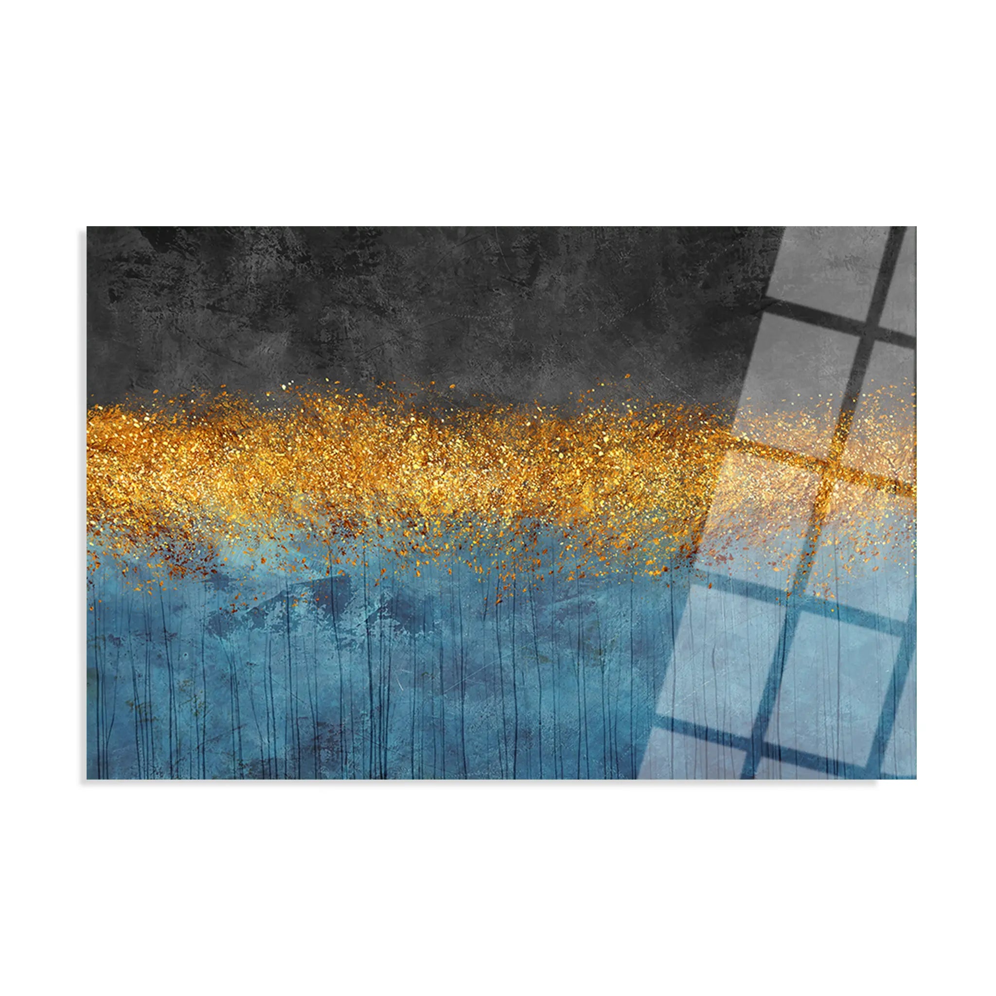 Abstract Glass Wall Art GAD011-A 90 x 60 cm