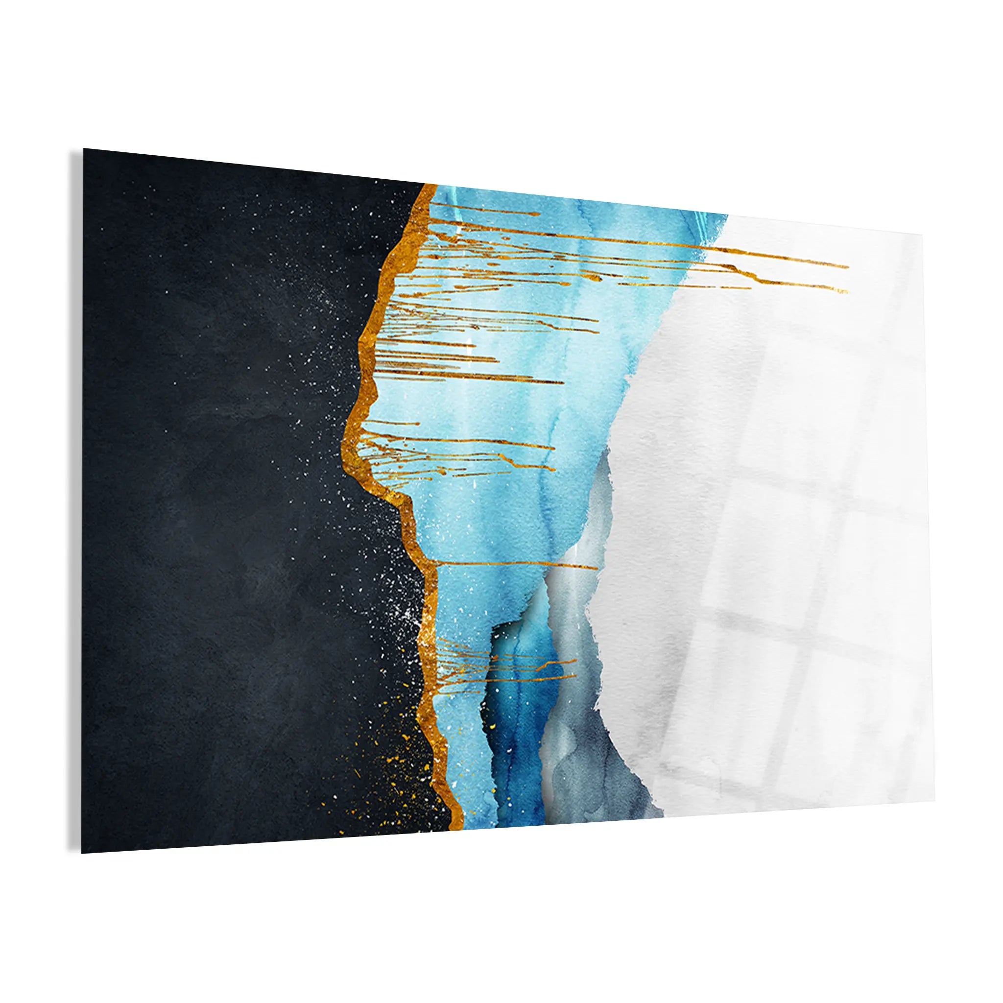 Abstract Glass Wall Art GAD014-A 90 x 60 cm