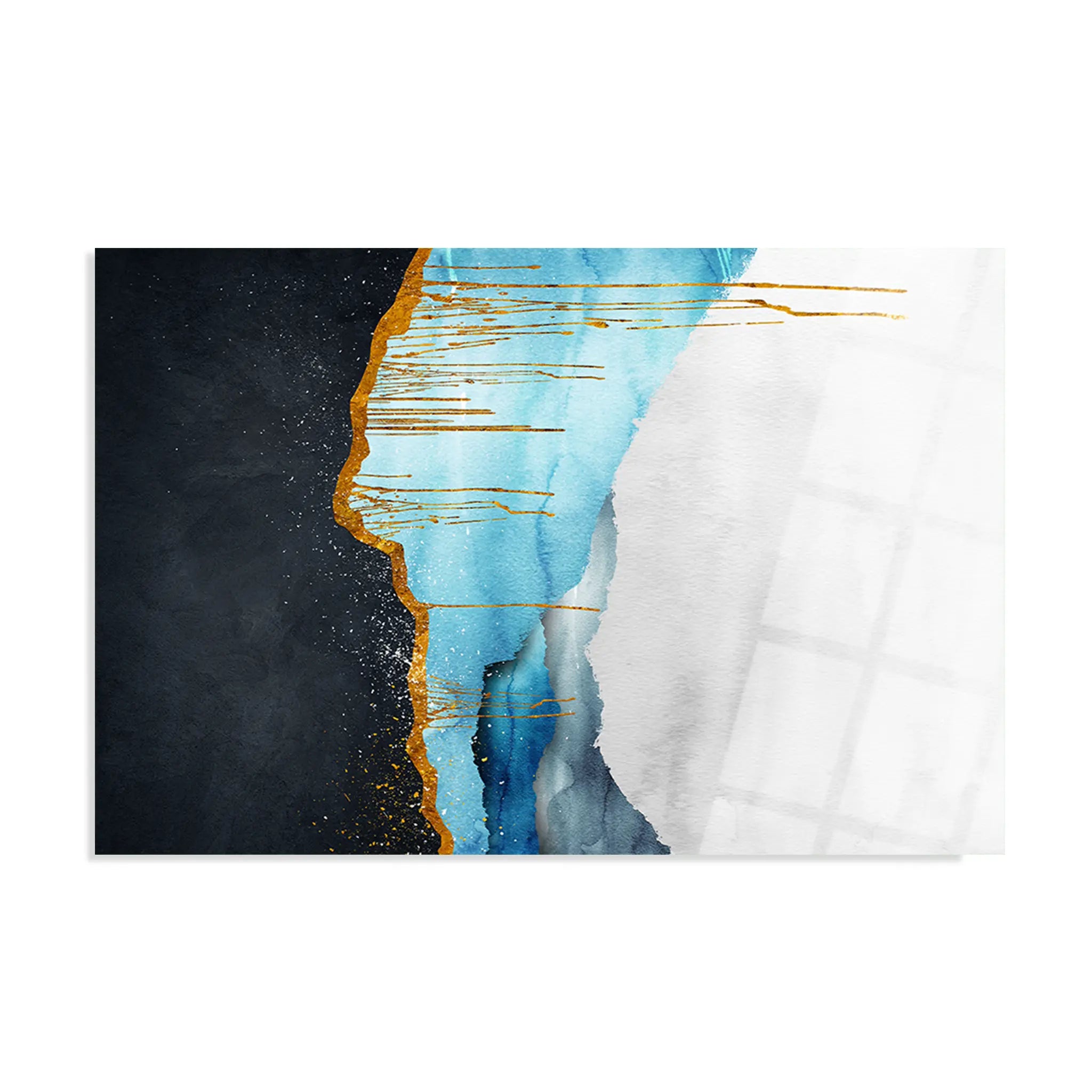 Abstract Glass Wall Art GAD014-A 90 x 60 cm