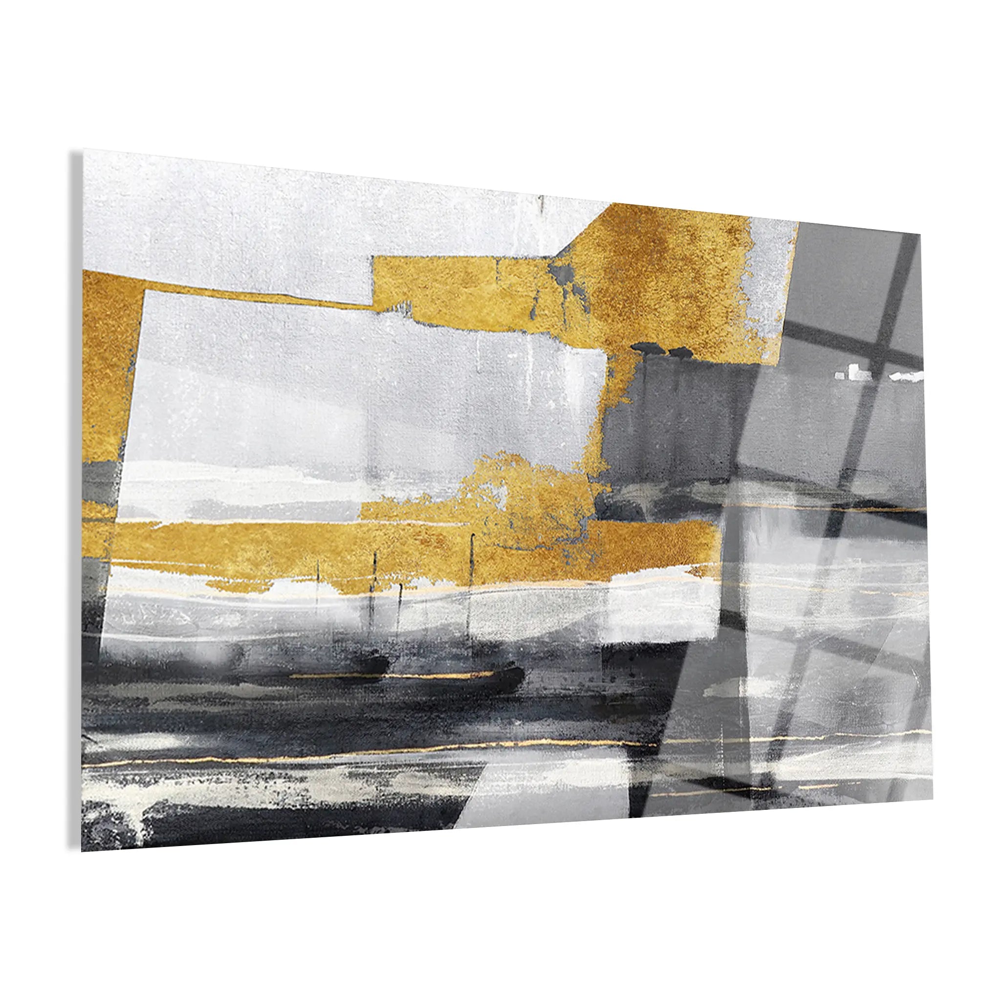 Abstract Glass Wall Art GAD017-A 90 x 60 cm