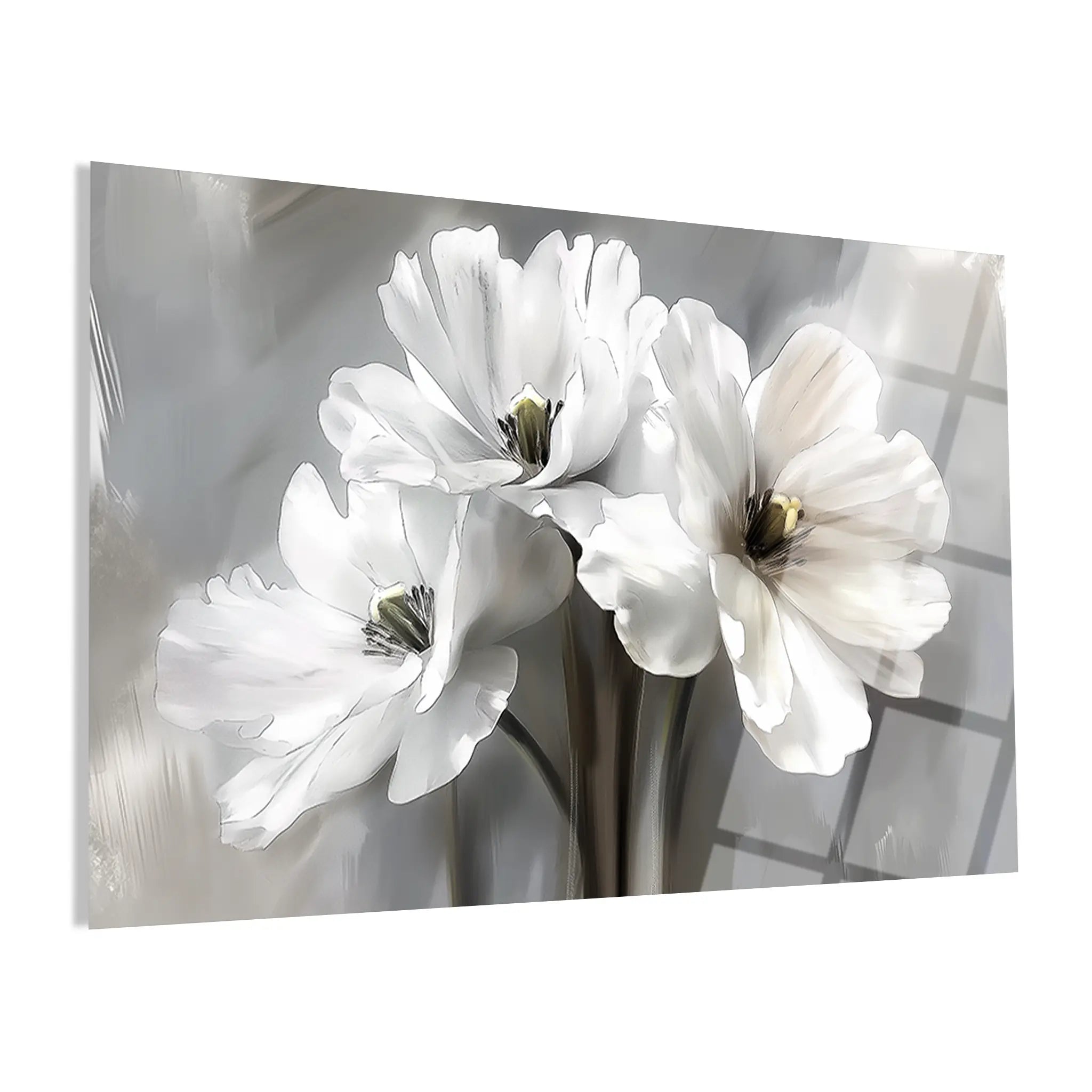 Floral Glass Wall Art GAD018-F 90 x 60 cm