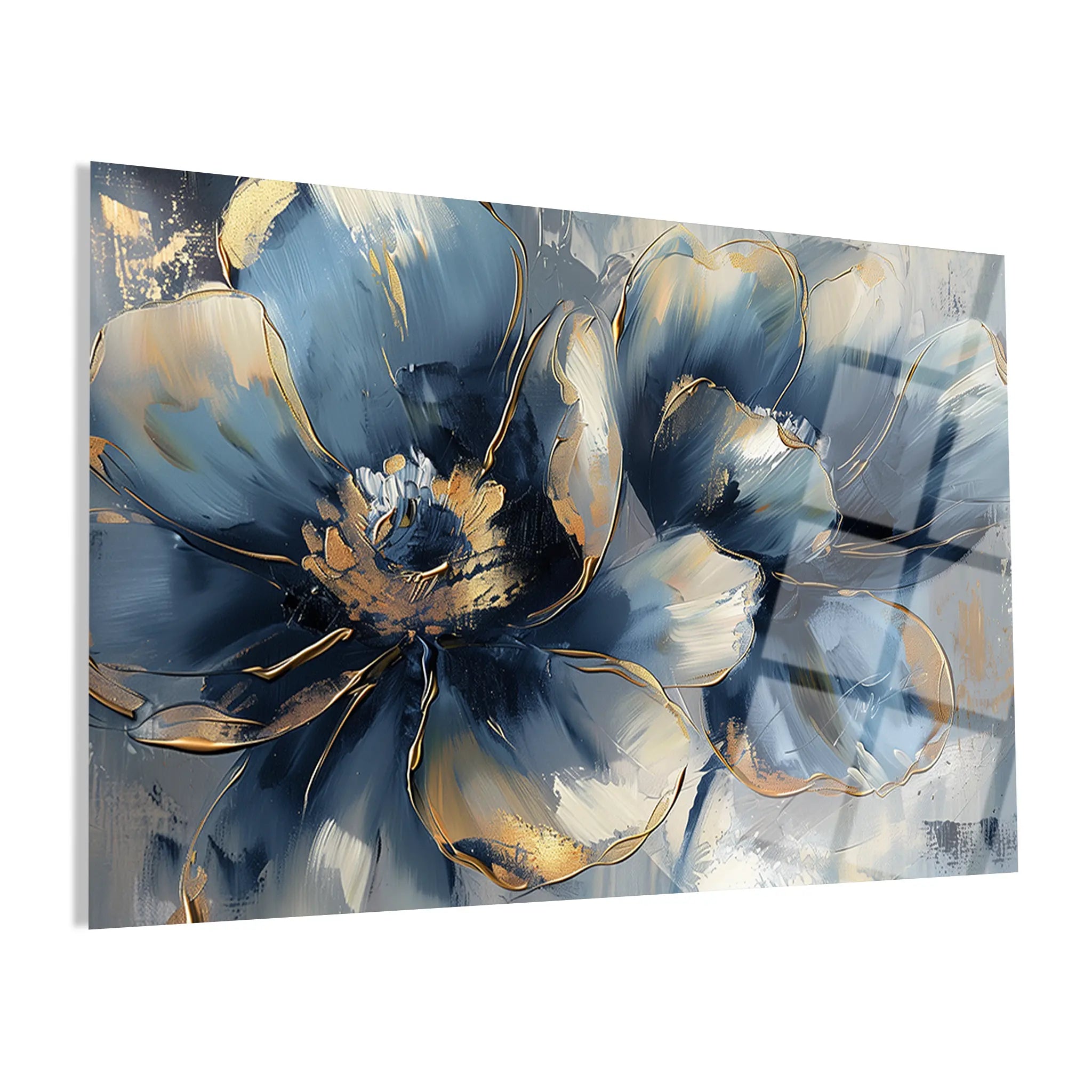 Floral Glass Wall Art GAD022-F 90 x 60 cm