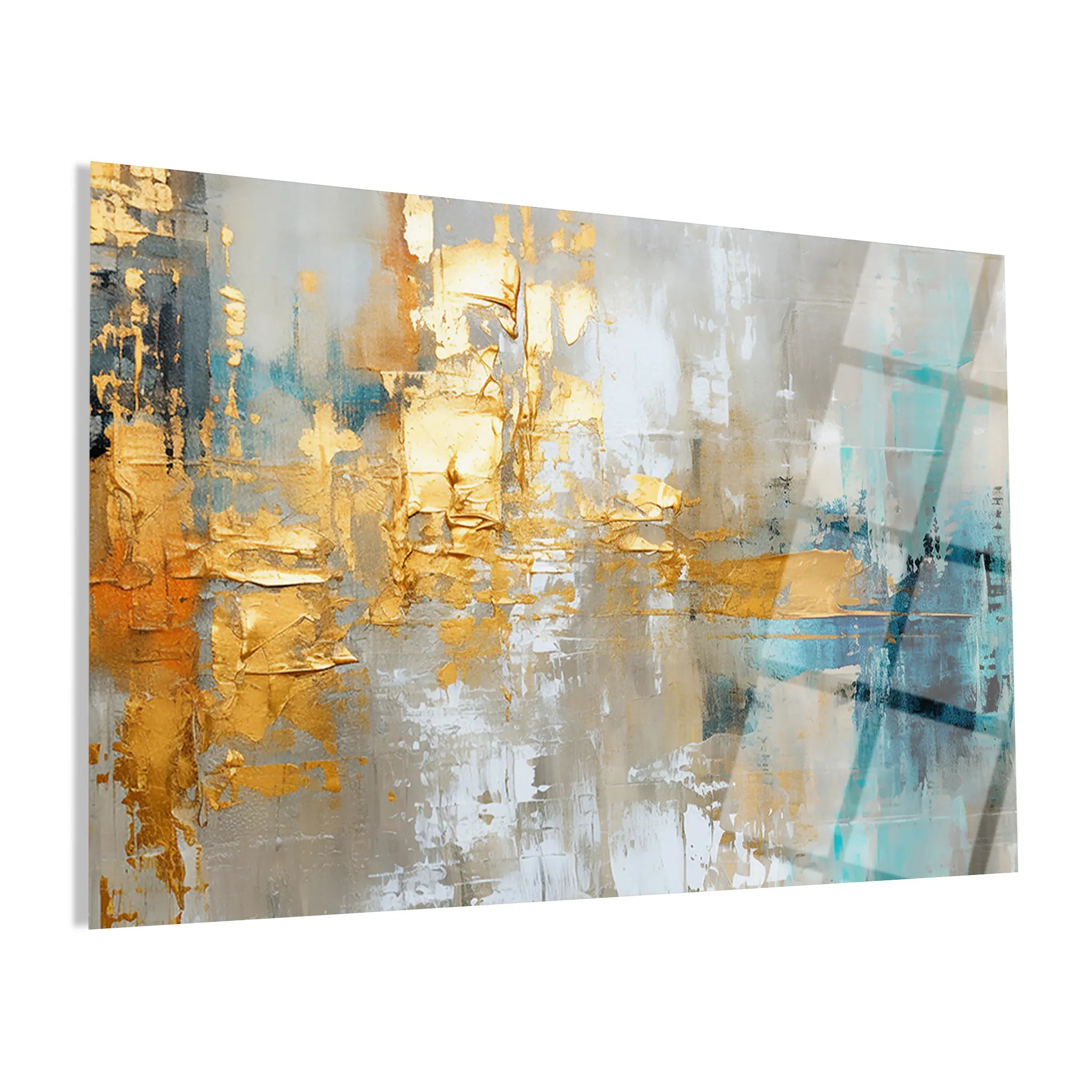 Abstract Glass Wall Art GAD023-A 90 x 60 cm