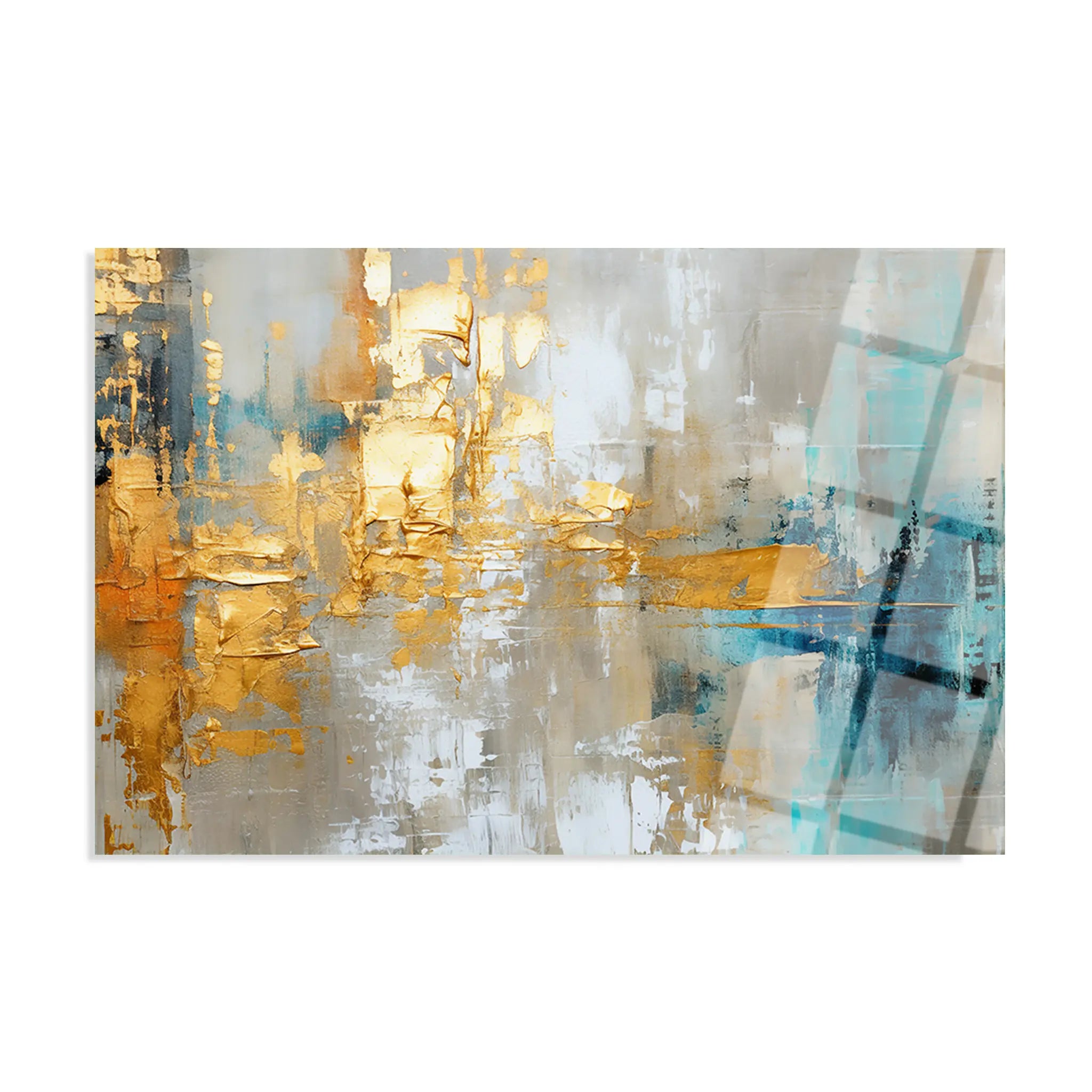 Abstract Glass Wall Art GAD023-A 90 x 60 cm