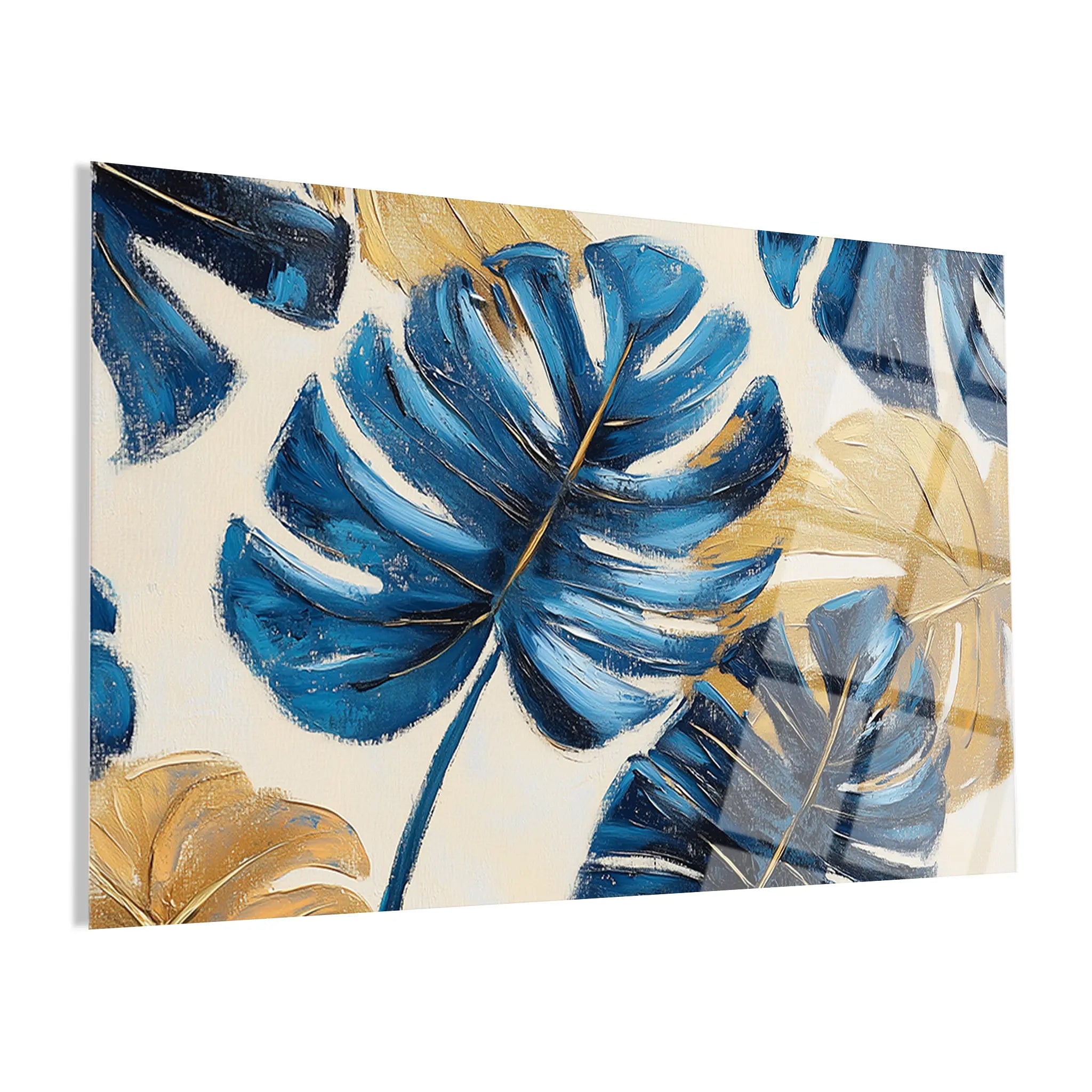 Floral Glass Wall Art GAD023-F 90 x 60 cm