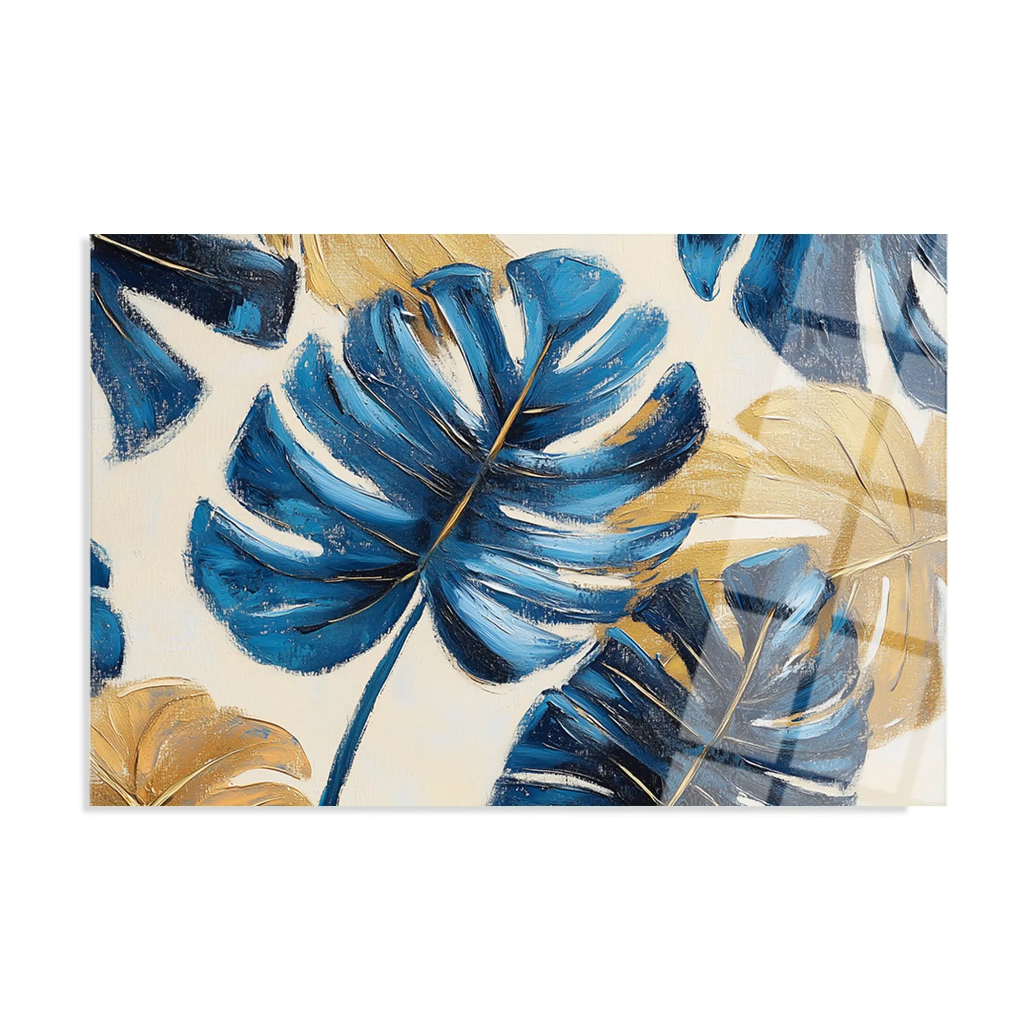 Floral Glass Wall Art GAD023-F 90 x 60 cm