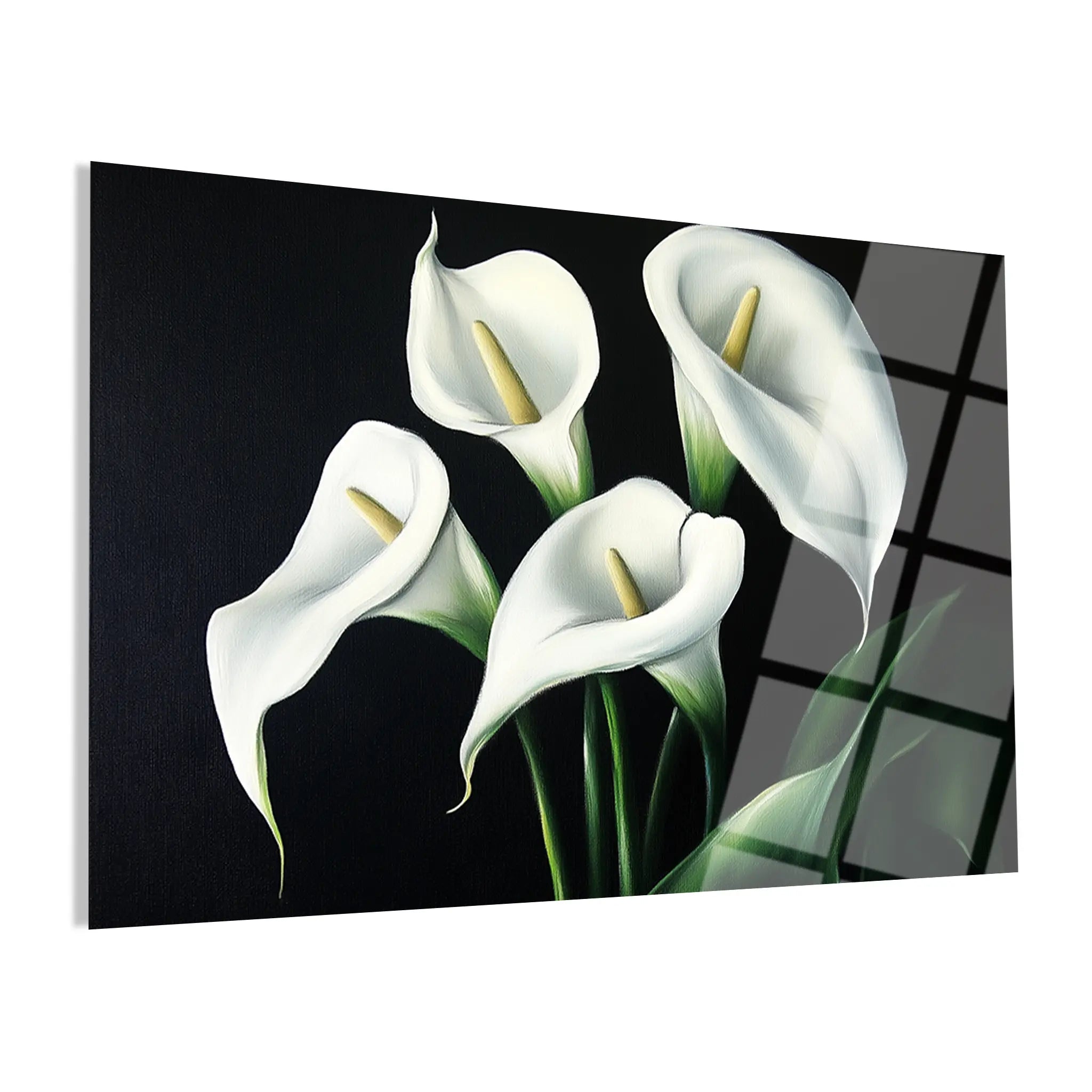 Floral Glass Wall Art GAD025-F 90 x 60 cm