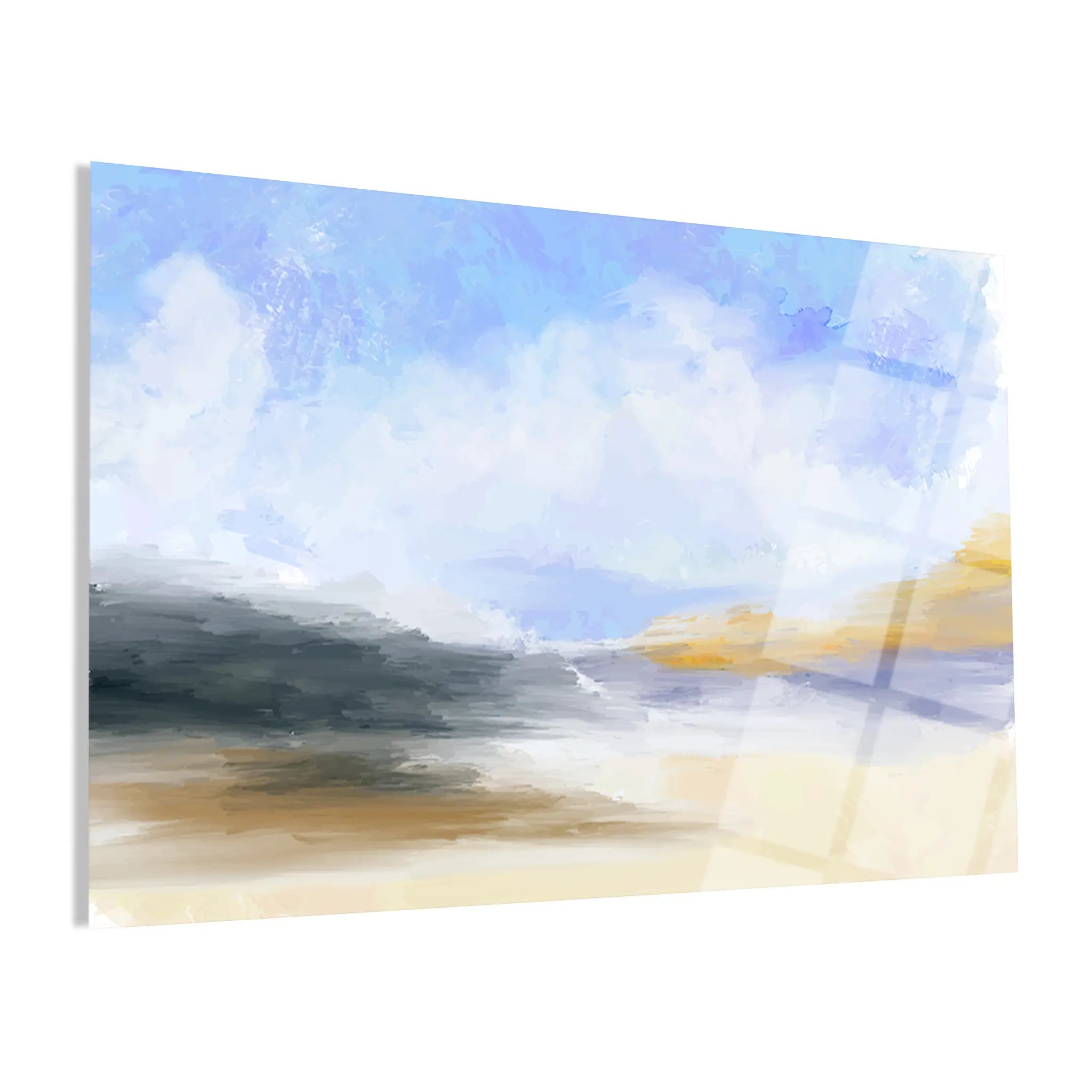 Abstract Glass Wall Art GAD026-A 90 x 60 cm