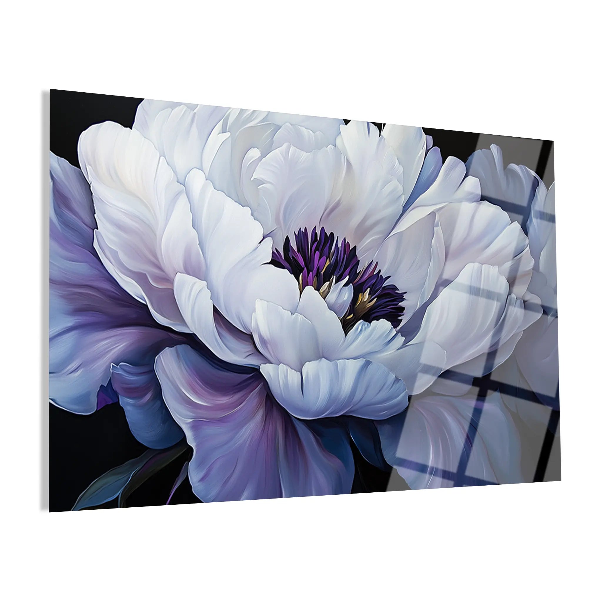 Floral Glass Wall Art GAD026-F 90 x 60 cm