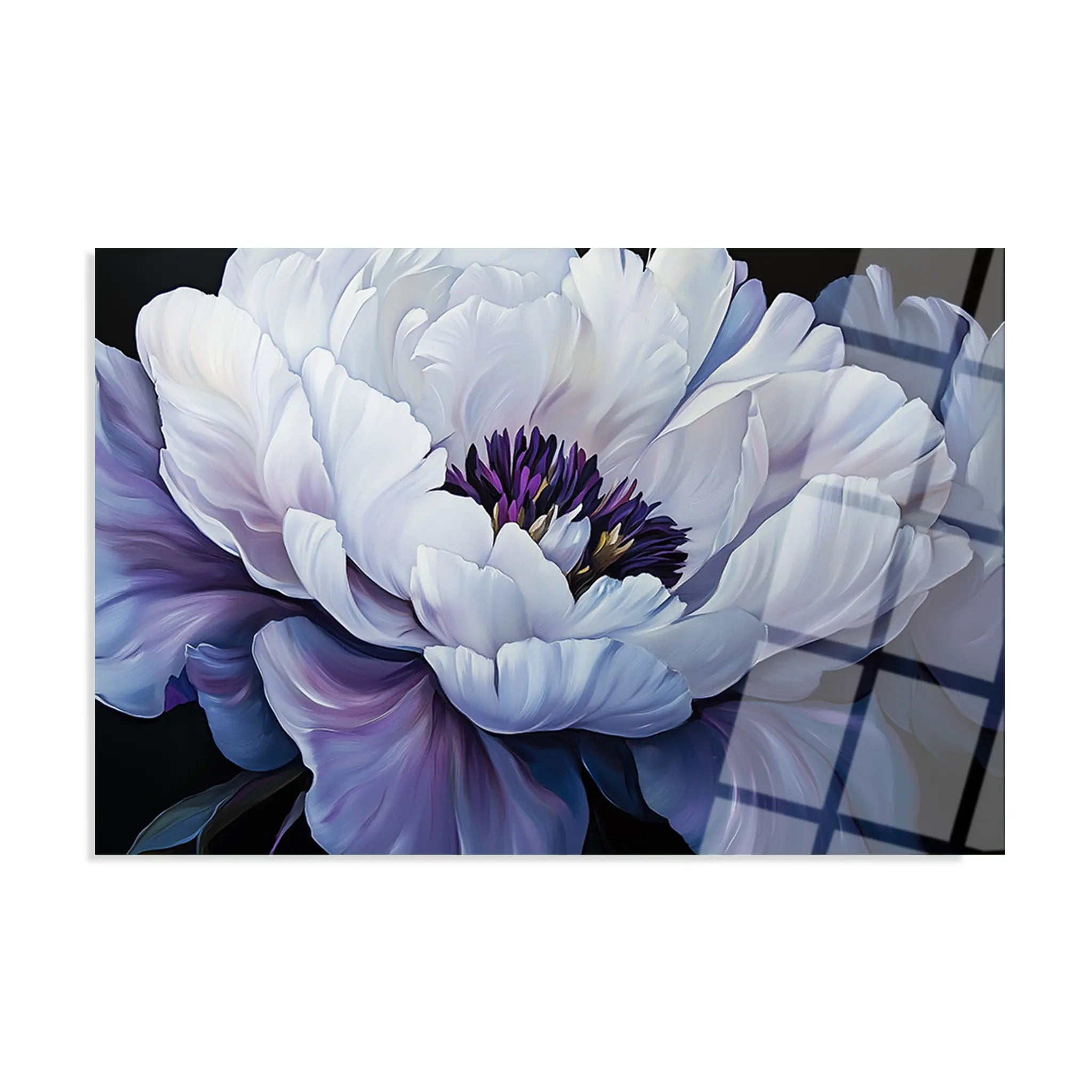 Floral Glass Wall Art GAD026-F 90 x 60 cm