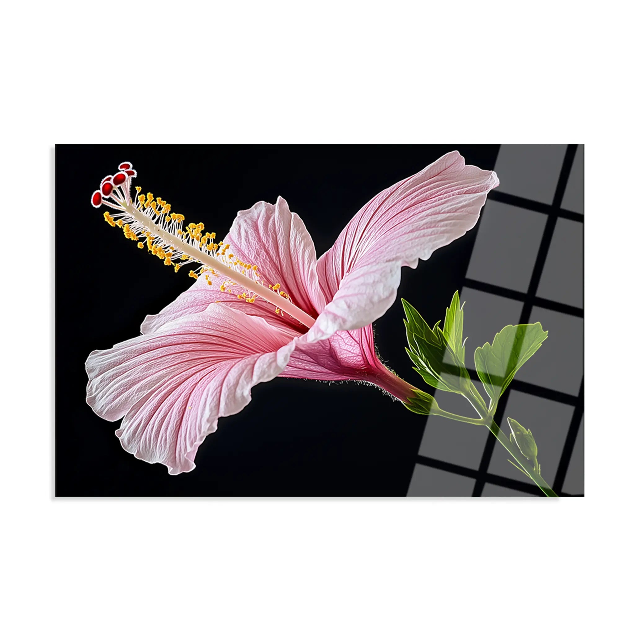 Floral Glass Wall Art GAD029-F 90 x 60 cm