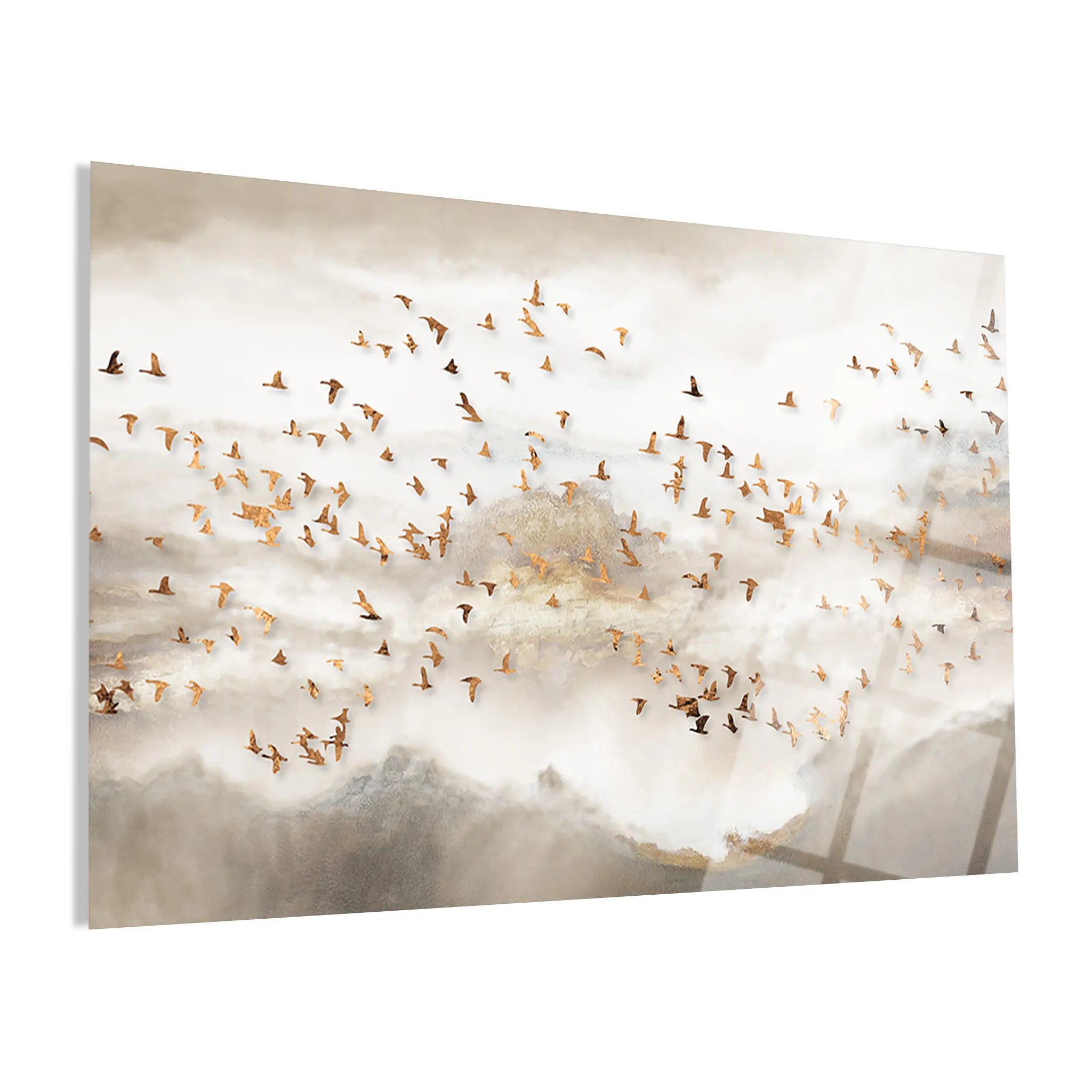 Abstract Glass Wall Art GAD030-A 90 x 60 cm