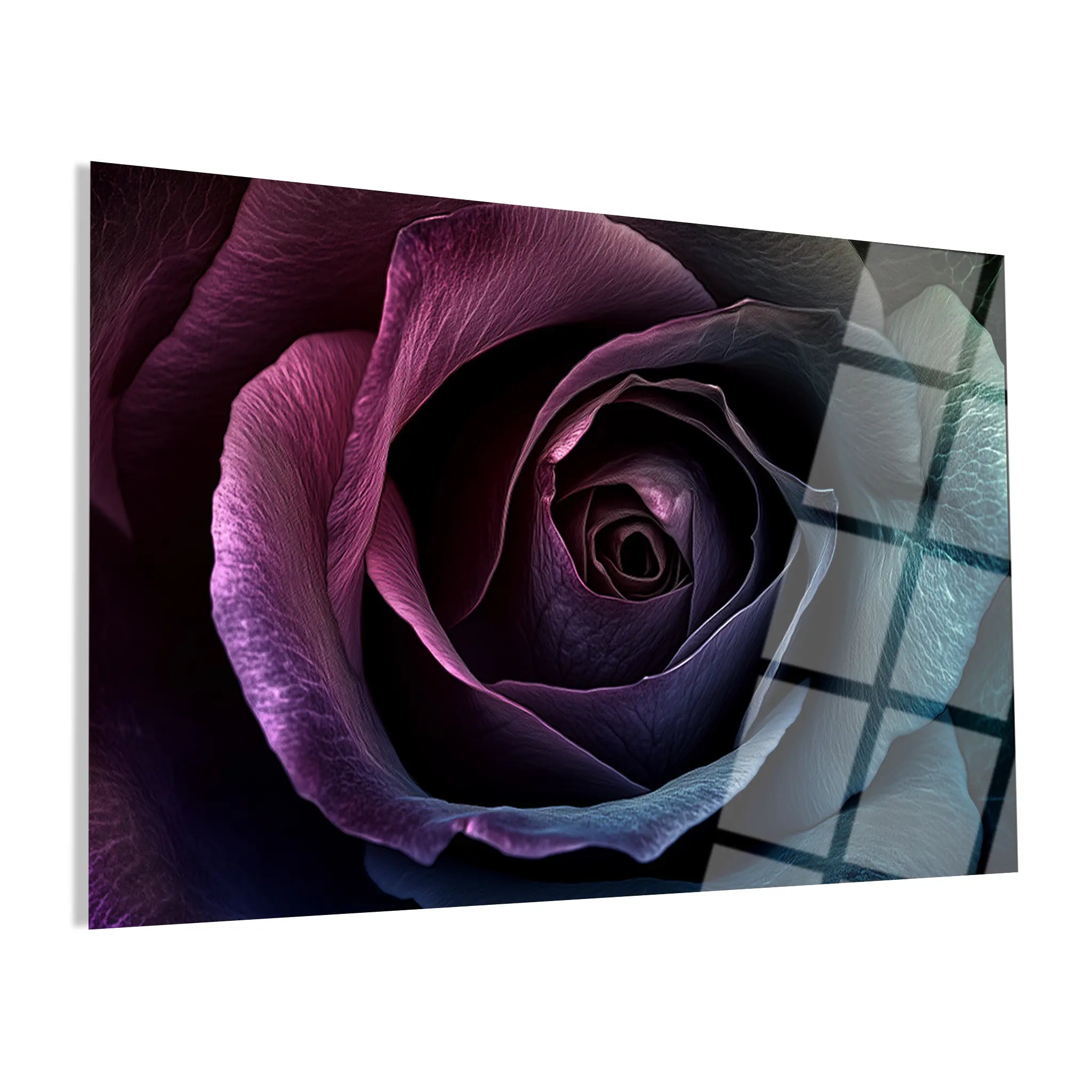 Floral Glass Wall Art GAD030-F 90 x 60 cm