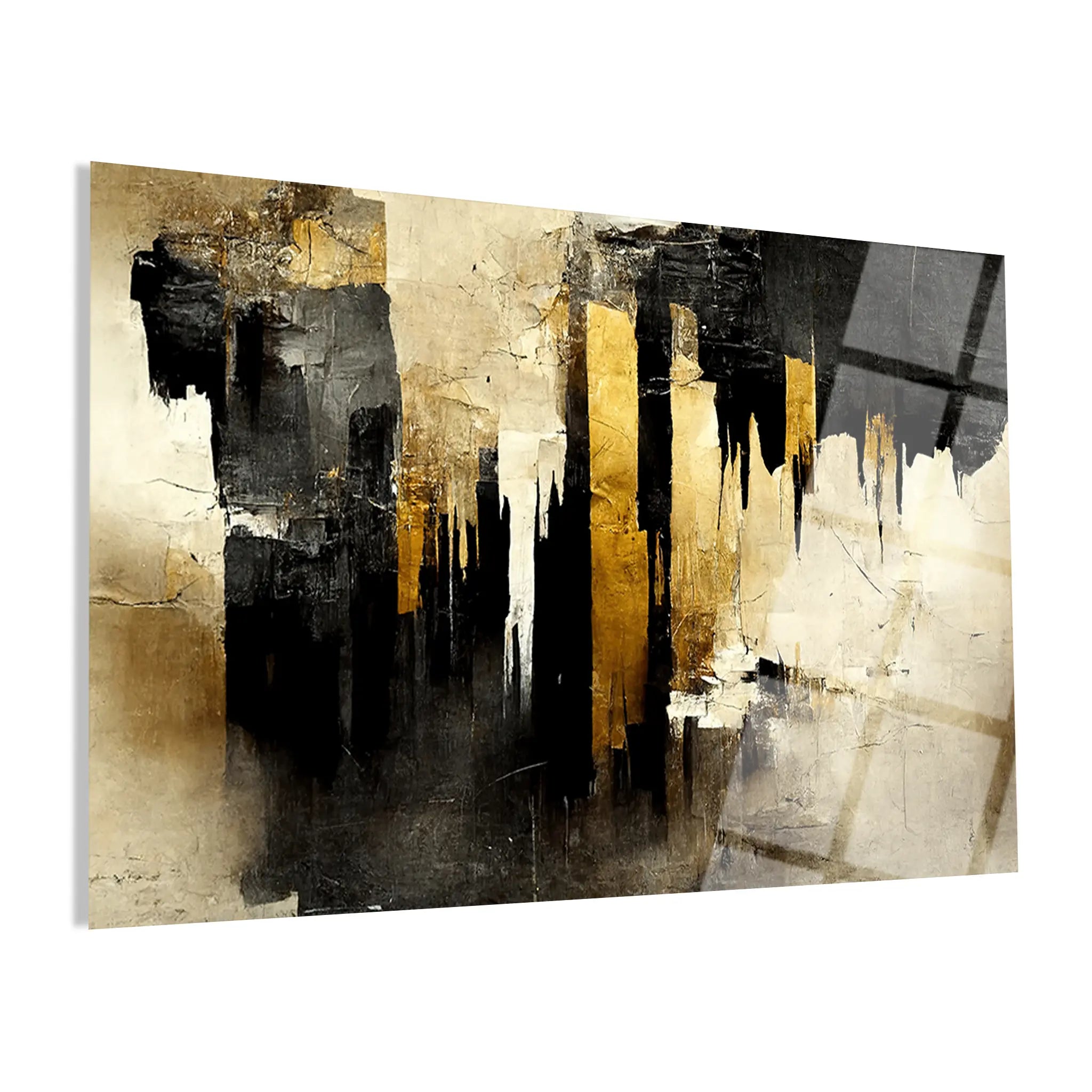 Abstract Glass Wall Art GAD031-A 90 x 60 cm