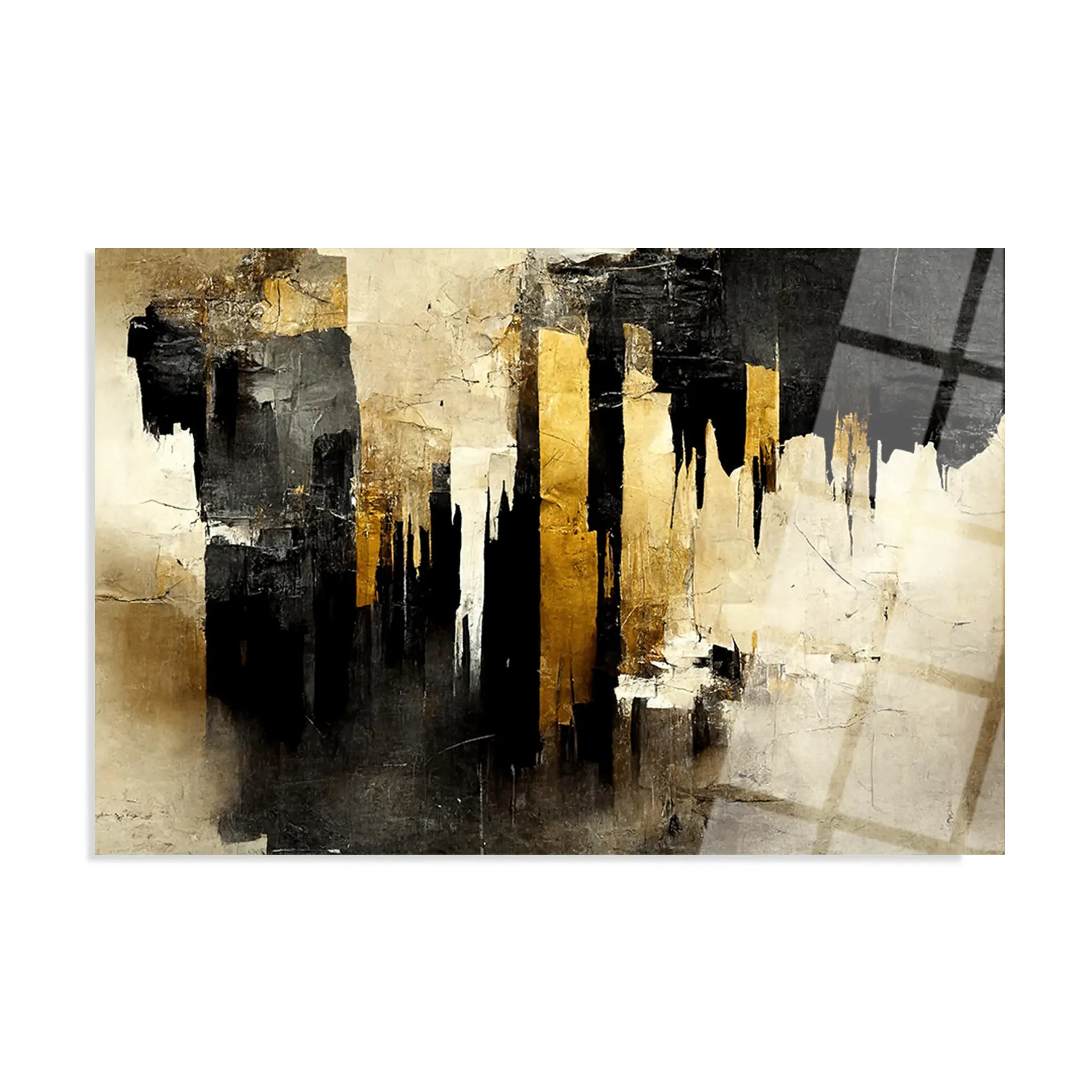 Abstract Glass Wall Art GAD031-A 90 x 60 cm